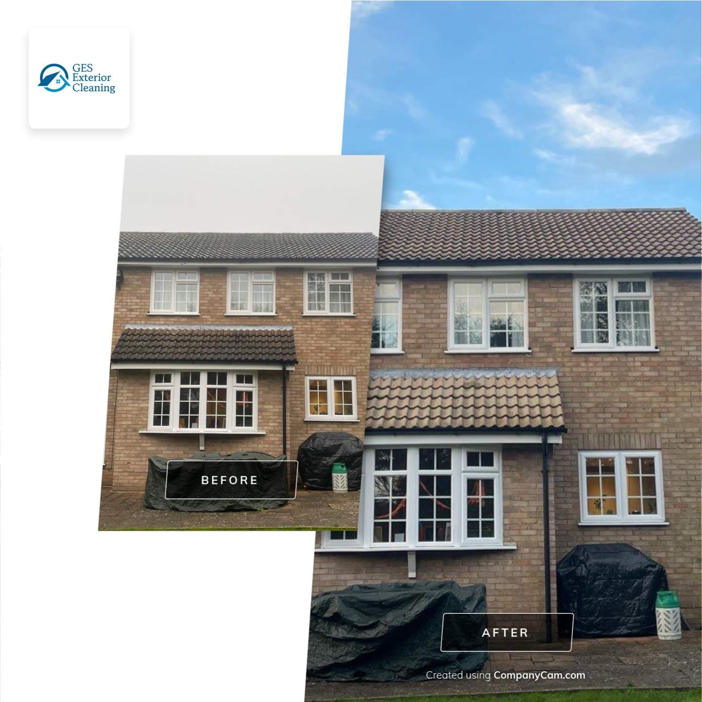 Roof Clean and Biocide Treatment using Honda 15lpm Low Pressure Washing Machine by Ges Exterior Cleaning ltd