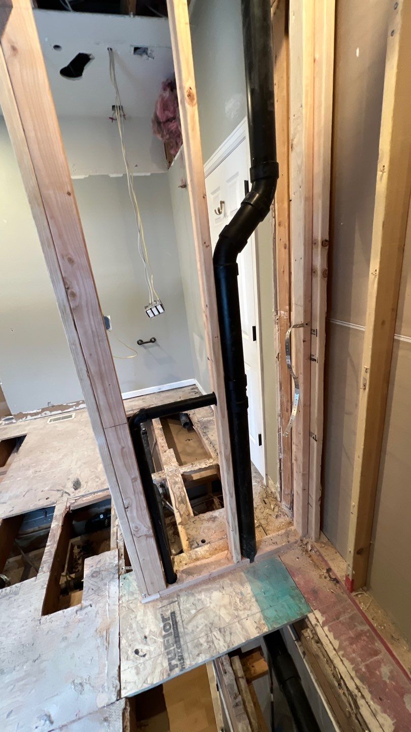 Two Bathroom Remodel  by Plumbing Connect Systems LLC