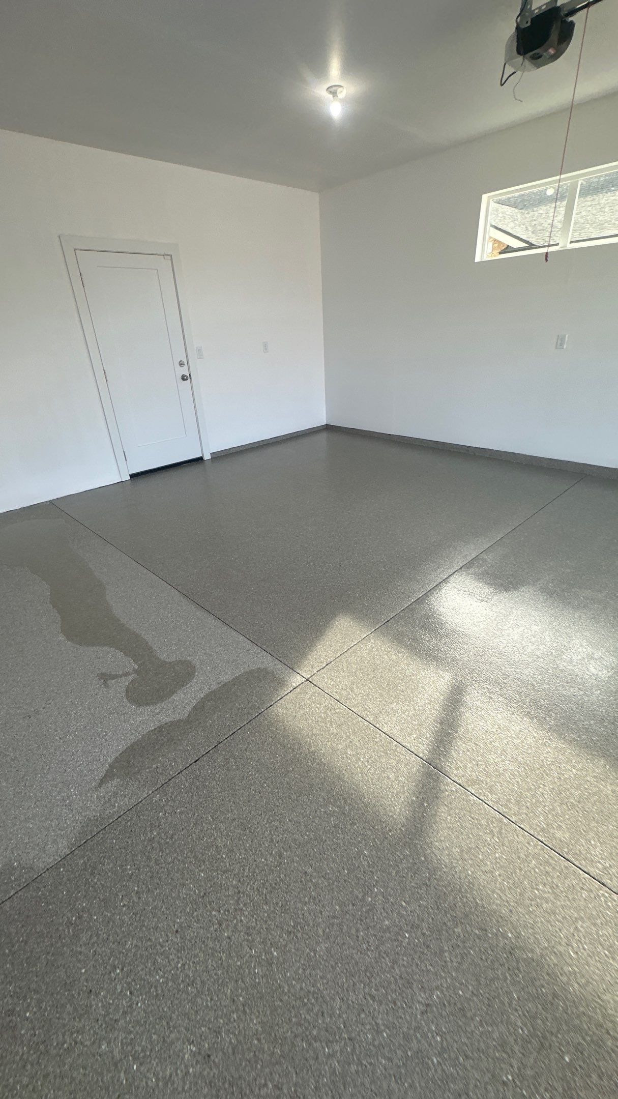 Garage Transformation using Travertine by Croc Coatings, LLC