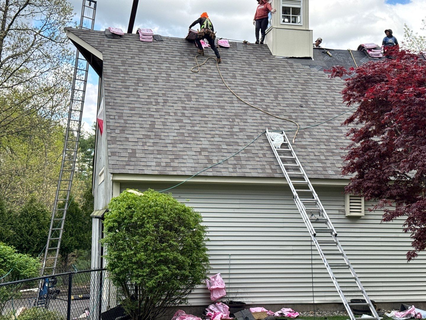 Veterans Helping Veterans – Full Roof Transformation with Owens Corning Driftwood! by Sensible Home Solutions