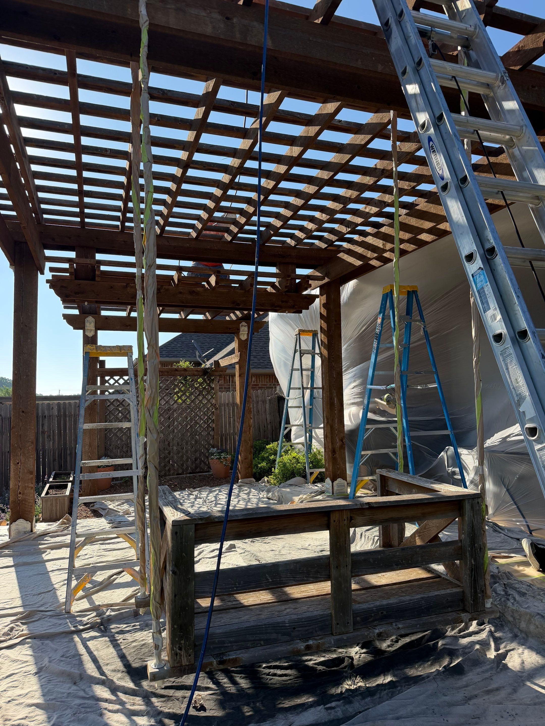GAF Architectural Shingle Roof Replacement and Decking Repair in Mustang by 5Coat Roofing & Construction