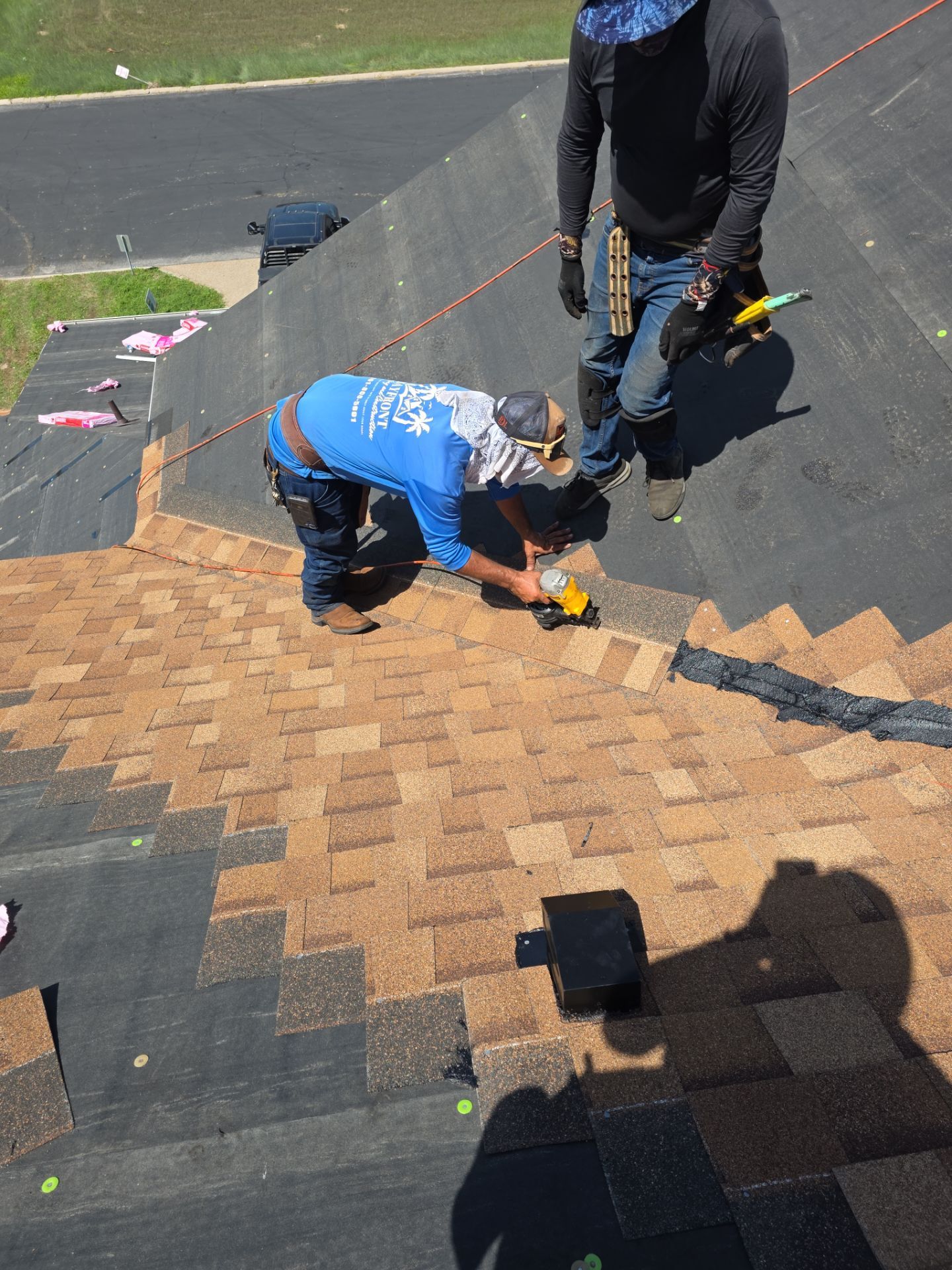 We Aint Scared of heights  by Bayfront Roofing and Construction