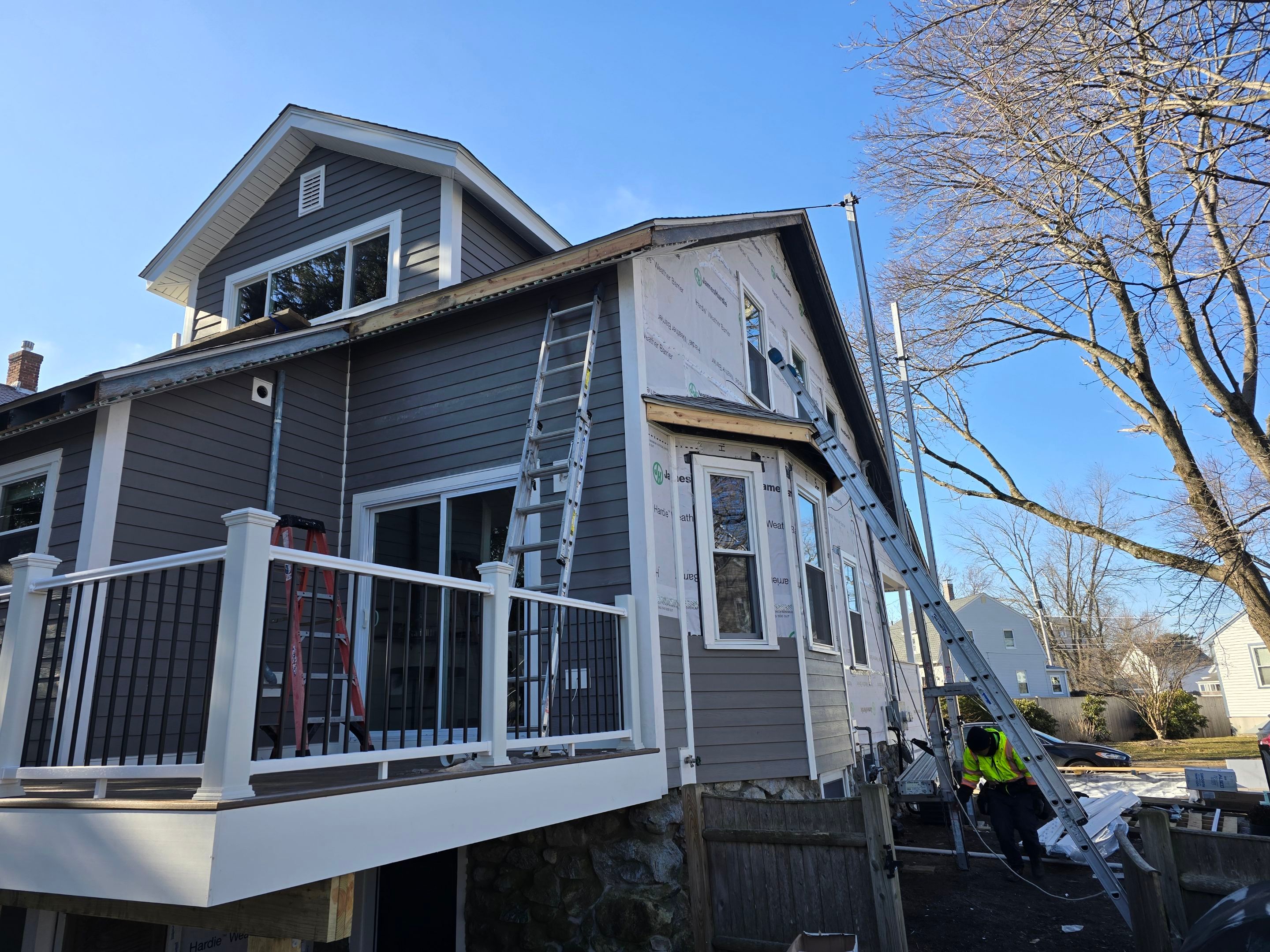 Complete exterior renovation in Norwood, MA by UBrothers Construction