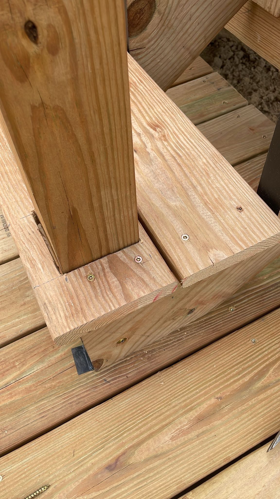 Deck Installation using Treated Lumber by Avalon Roofing and Exteriors