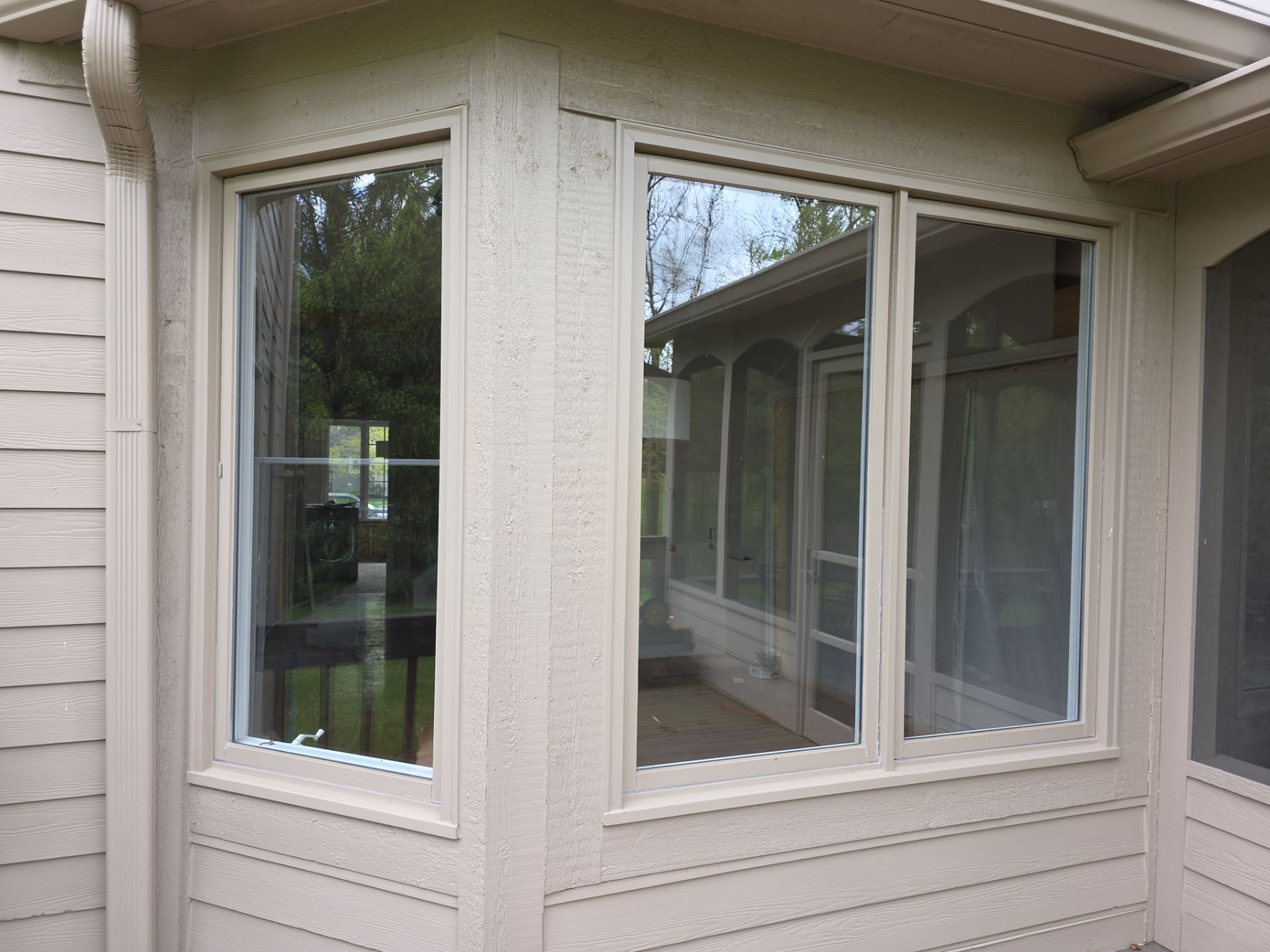 Full Window Replacement Featuring ProVia Casement Windows and Entry Doors in Fishers by Merrifield Exteriors, LLC