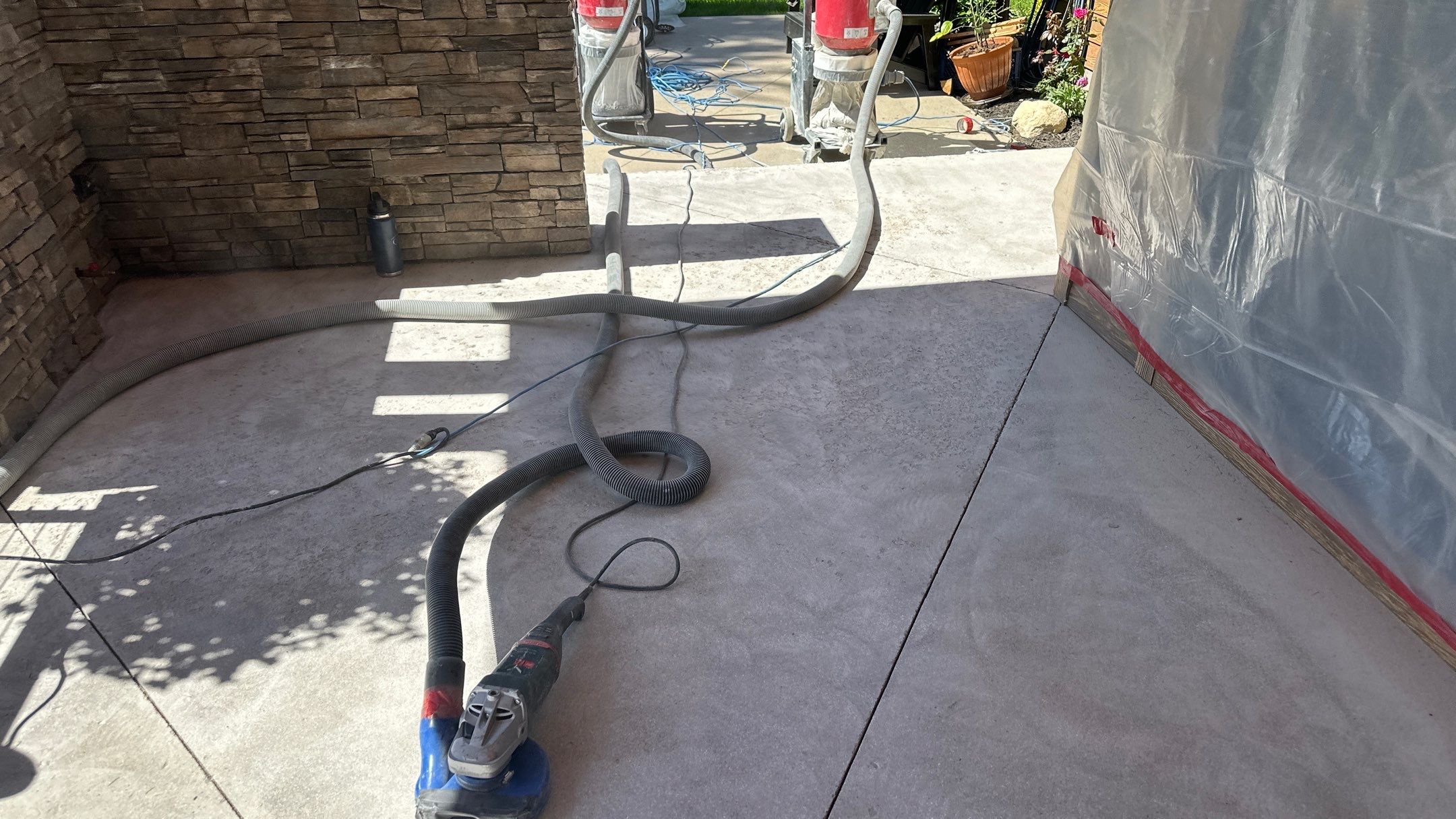 Patio Transformation using Echo 1/4" Chip by Croc Coatings, LLC