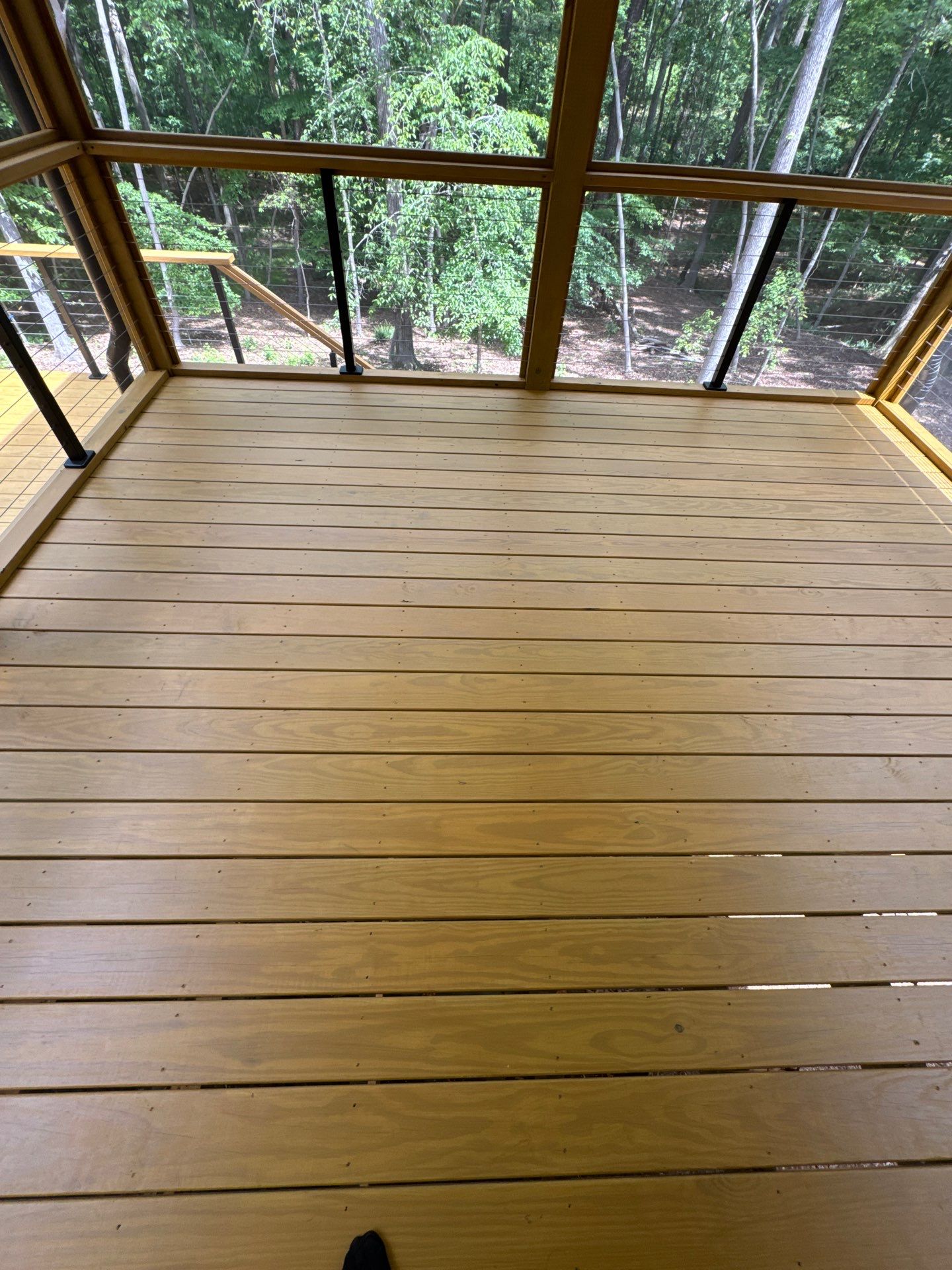 Porch and Deck staining  by GonzalezPainters & Contractors Inc 