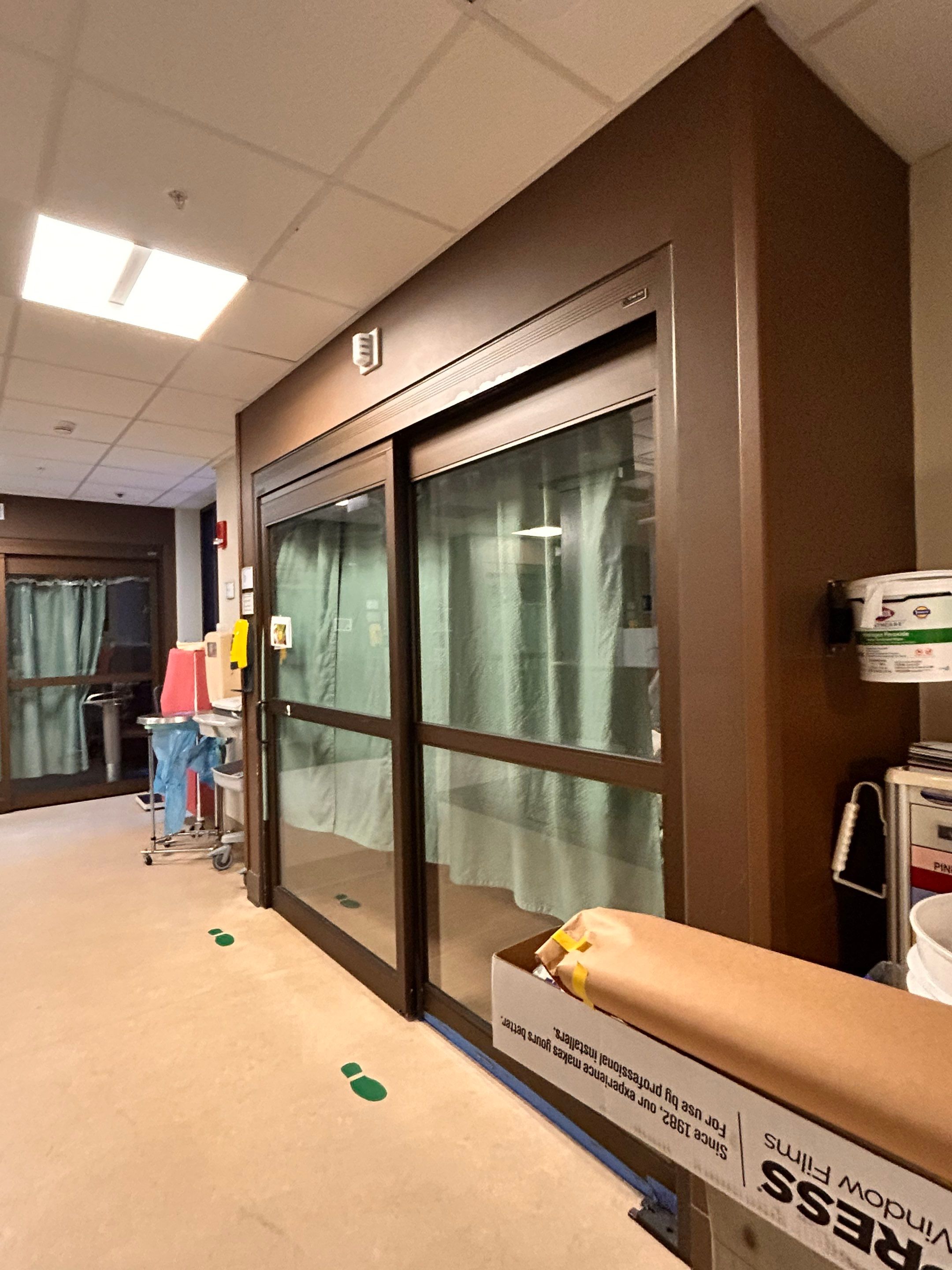 Cheshire Medical Emergency Department - Filming by Cheshire Glass Company