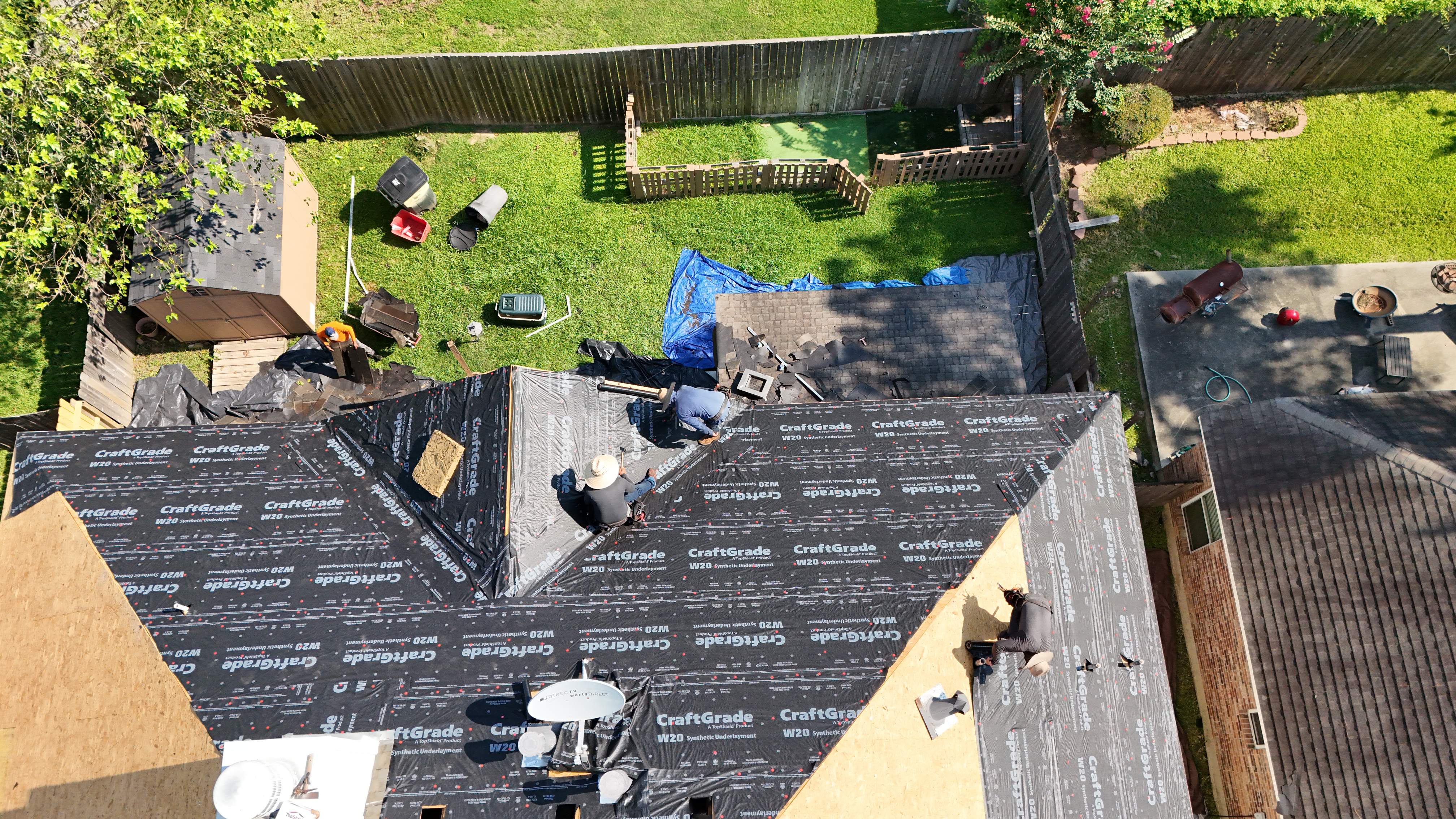 Complete Hip-Roof Replacement — Spring, TX by PL Roofing & SB Roofing, LLC.
