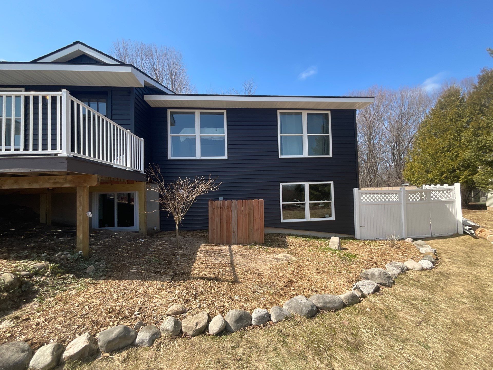 Seamless Gutter and Downspout Installation in Traverse City by Rainbow Seamless Systems