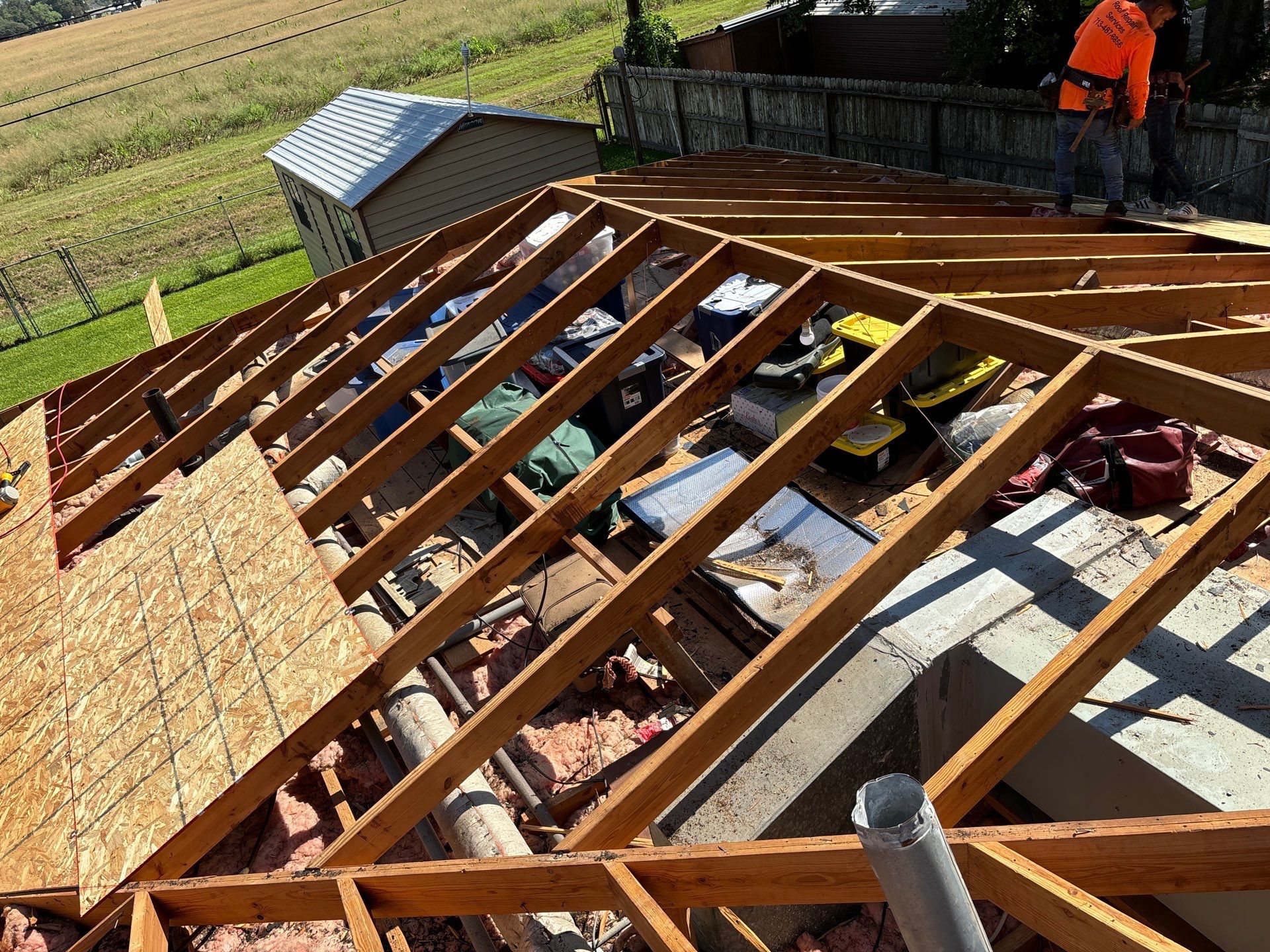 Residential Roofing Installation using Owen's Corning Duration (Lifetime) Shingles by Roof Repair Company