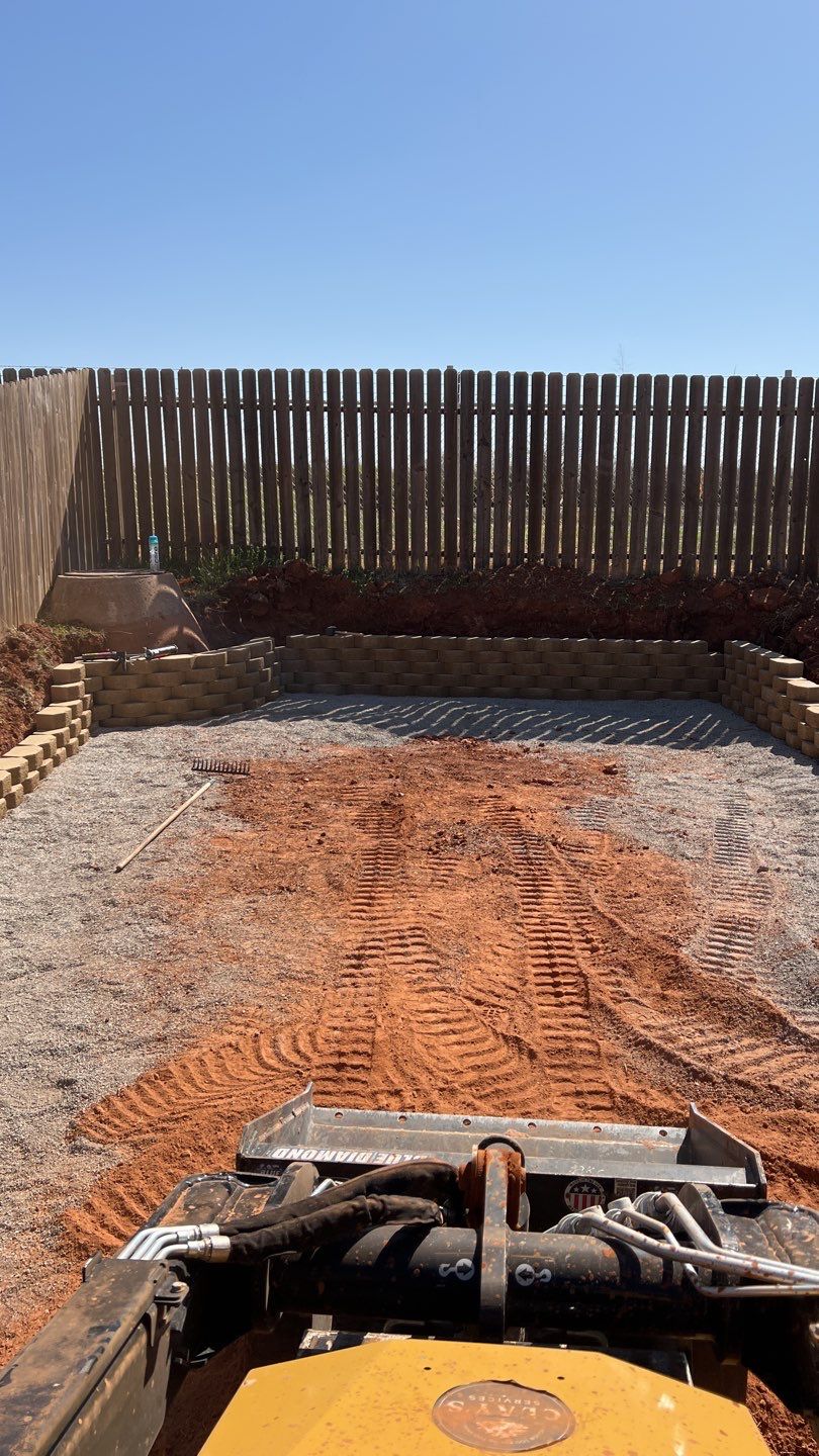 Retaining wall / Playground by Clays Services Inc