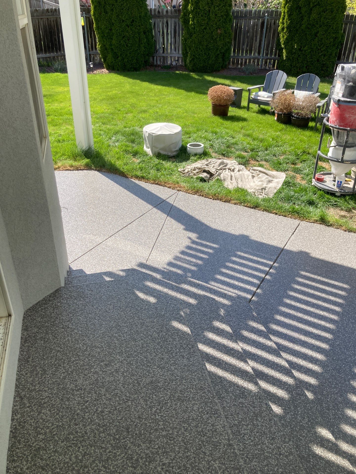 Patio Transformation using Greystone 1/8" by Croc Coatings, LLC
