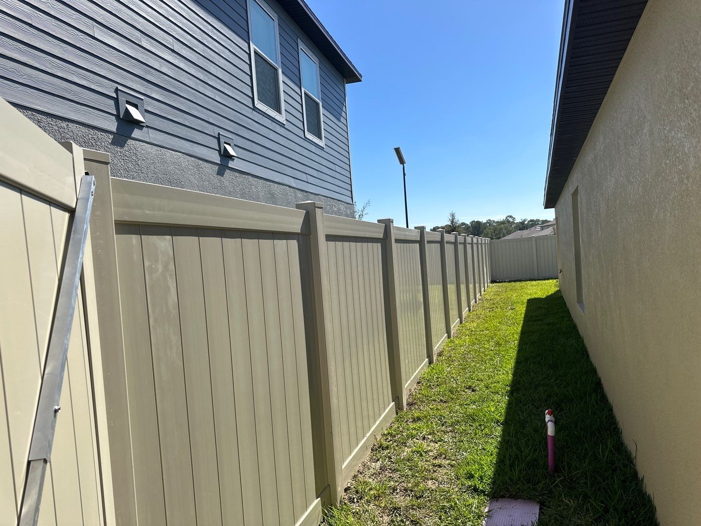 Vinyl Fence Installation using 6ft Tan Vinyl Privacy Fence by Asap fence and gates, LLC