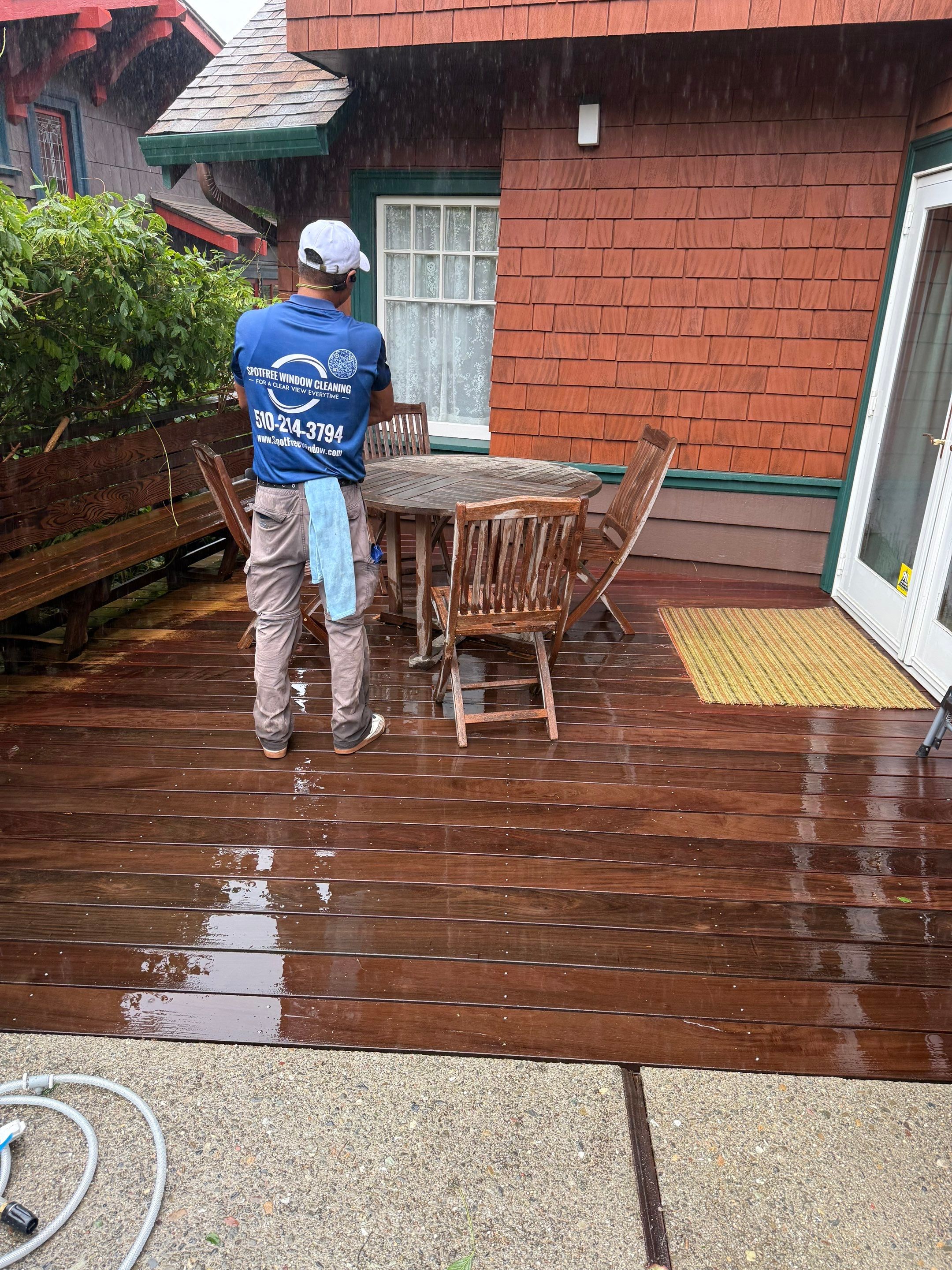 Full back garden refresh by SpotFree Window Cleaning