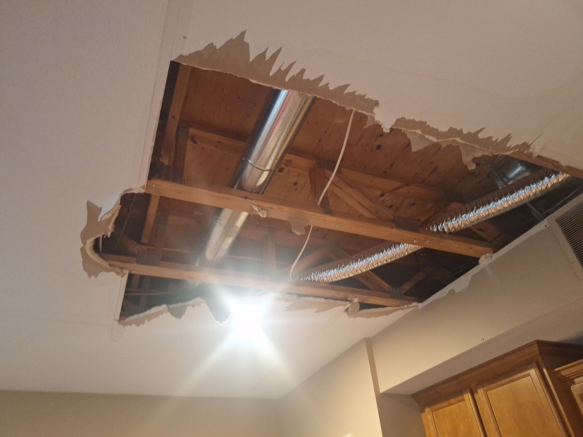 Basement Ceiling & Wall Repair + Interior Painting in Grand Haven, Michigan by Gordon Painting