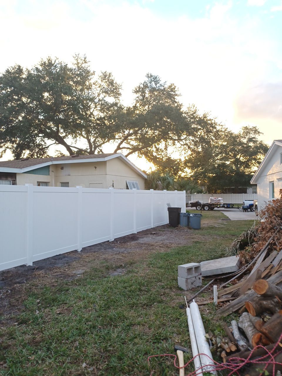 Bradenton, FL 6 ft. Tall White Vinyl Privacy Fence  by Asap fence and gates, LLC