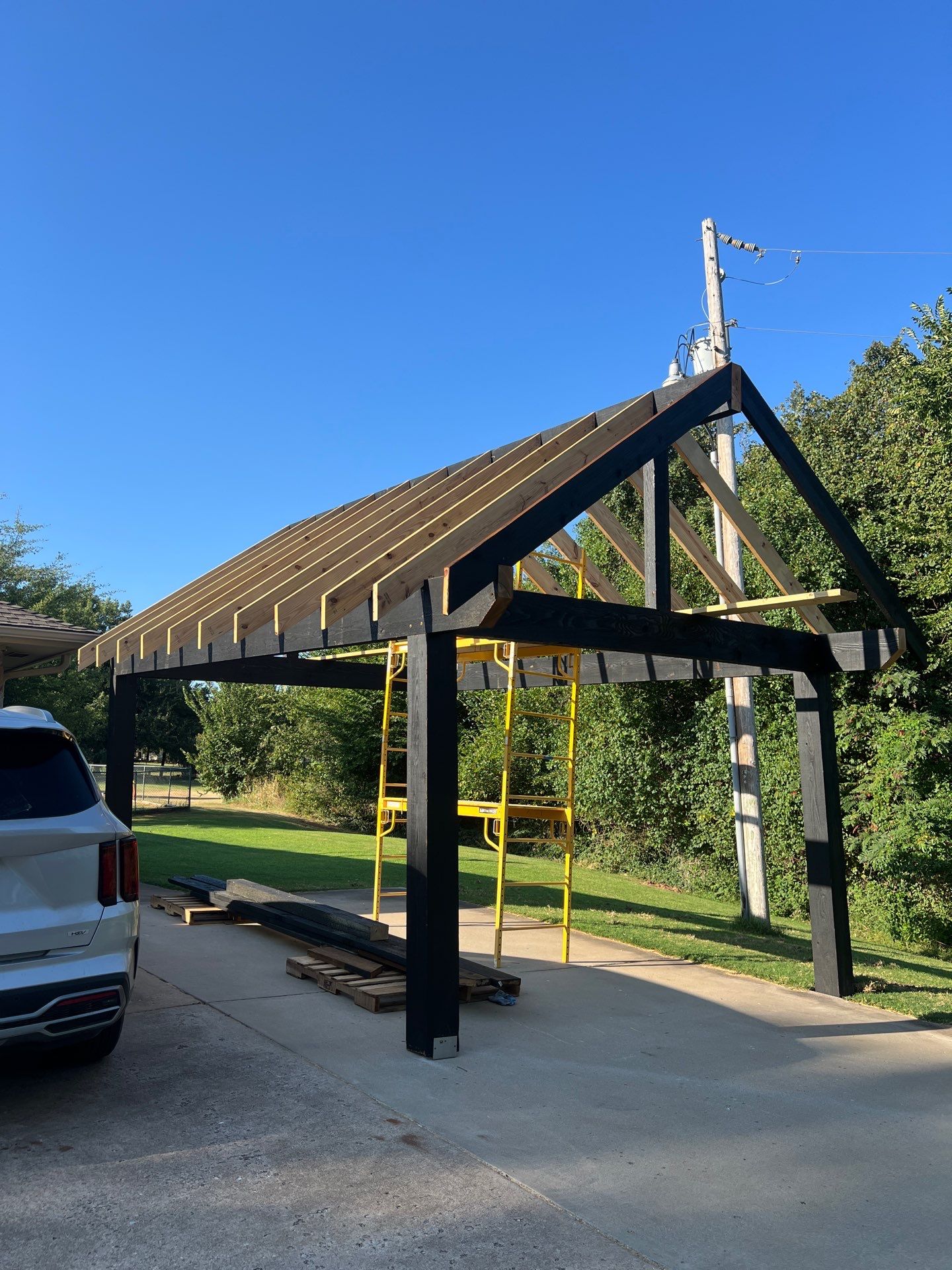 Car Port Build in Edmond, OK by McCann's Roofing and Construction