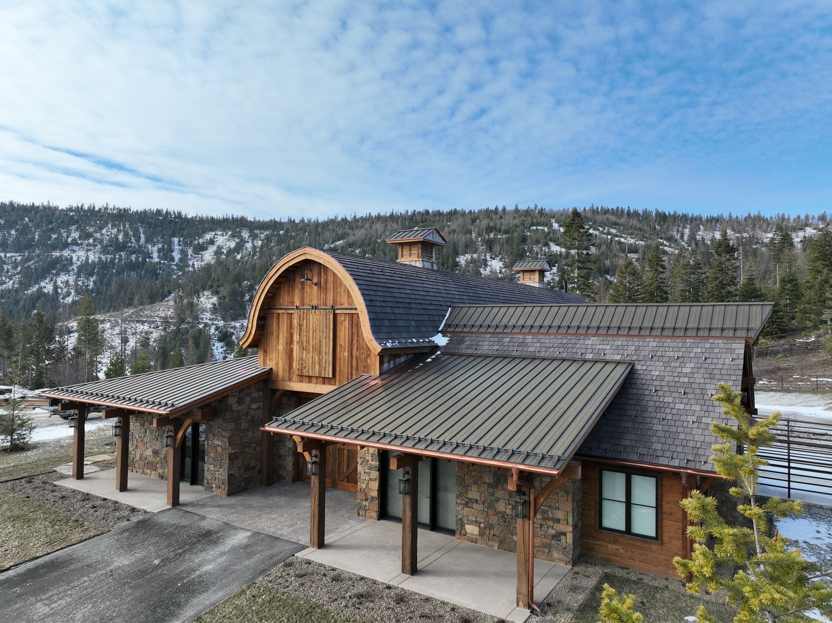 Horse Barn Install  by Montana Roofing Solutions