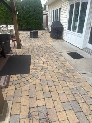 Paver Re-Leveling in Raritan, NJ — Gallo Bros job photo