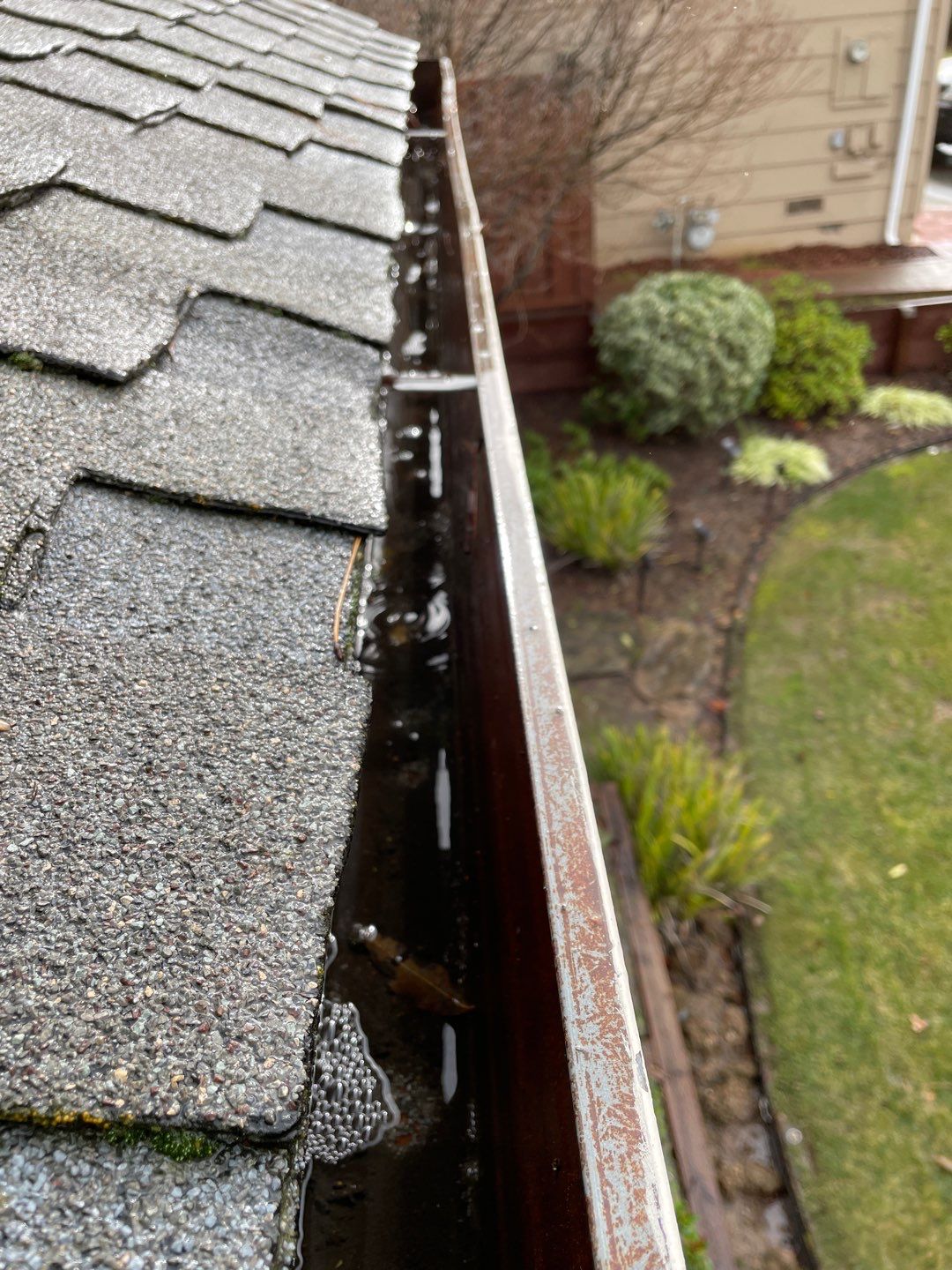 San Jose Gutter Cleaning on a 2 story home by All One Solar Shine