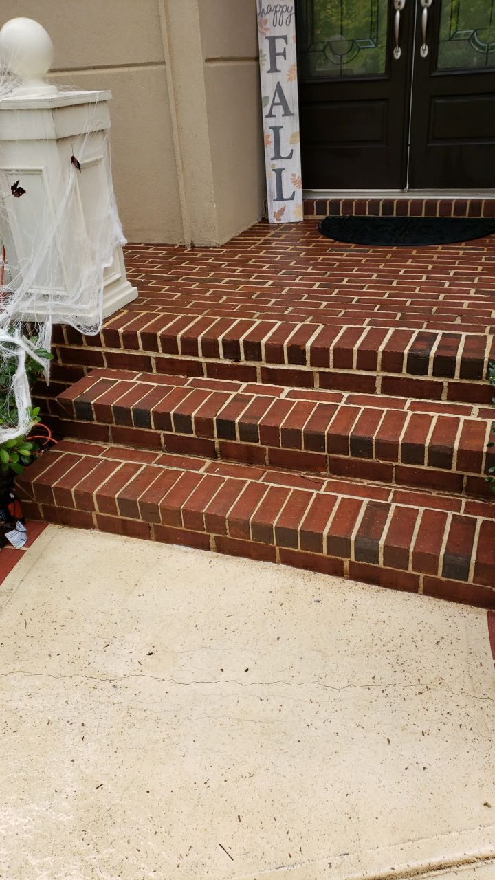 Driveway Clean using cleaner by G&H Home Tech Pros LLC