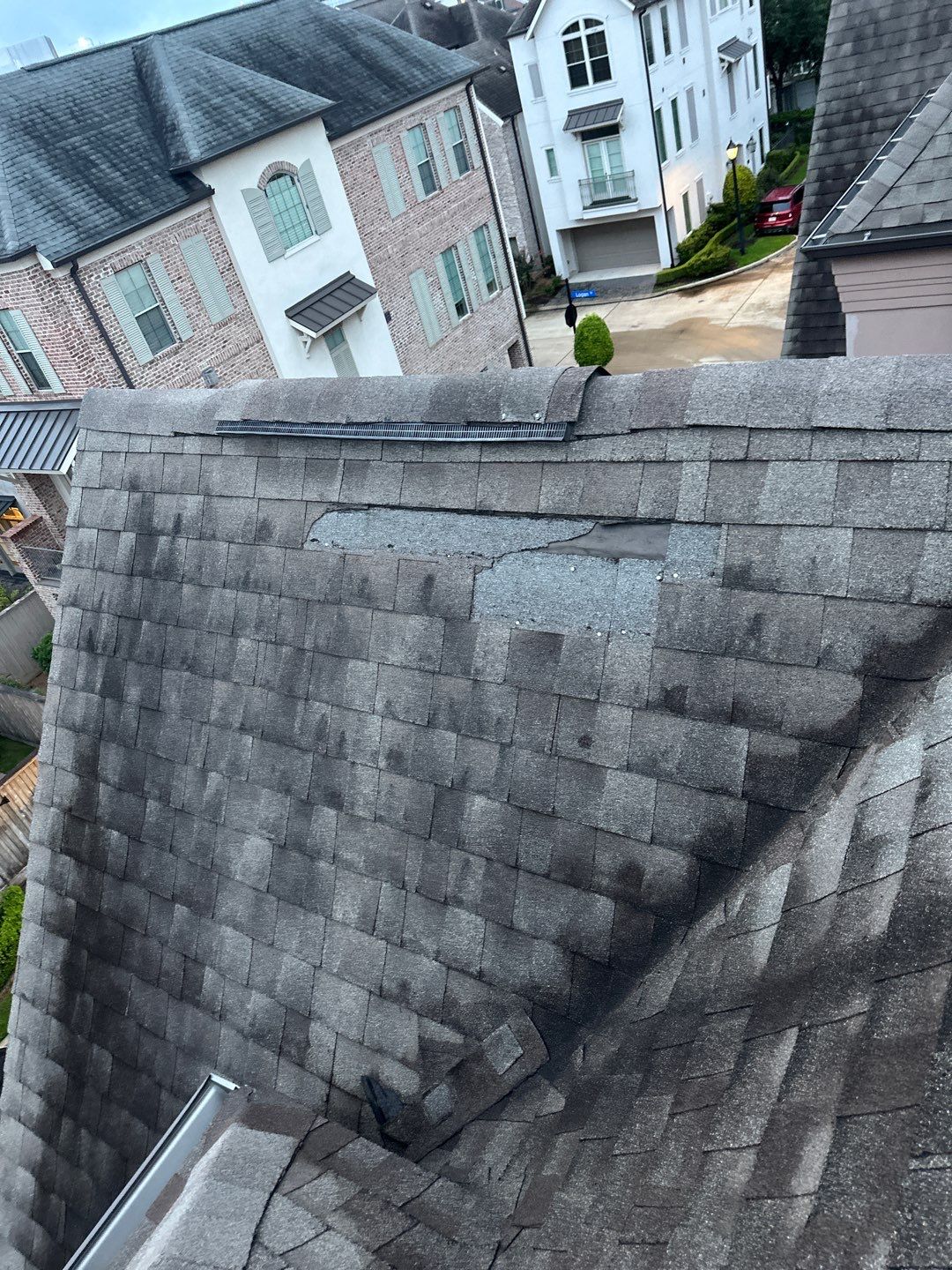 Hail Damage using Owen's Corning Duration (Lifetime) Shingles by Roof Repair Company