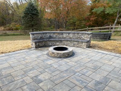 Backyard Transformation using Techo-Bloc Pavers