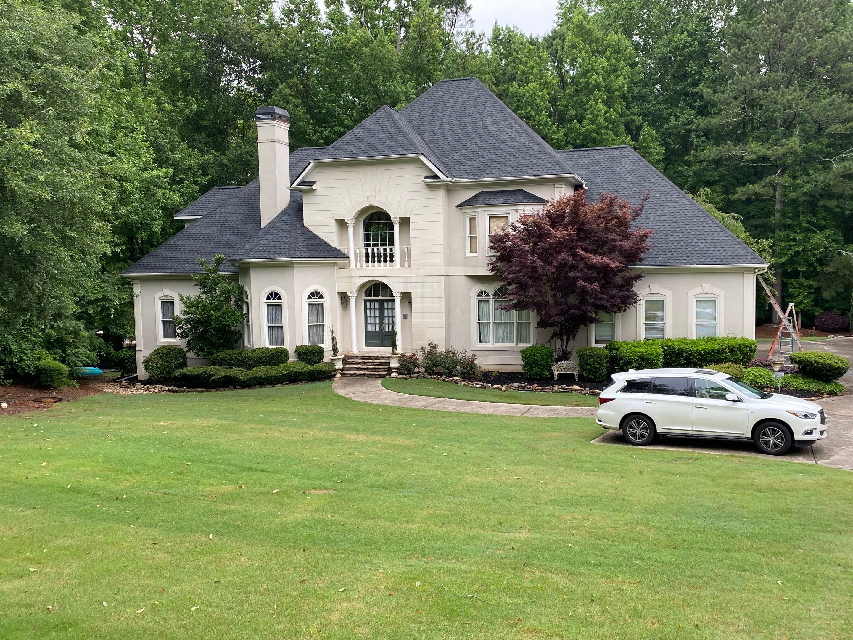 Full Exterior Stucco Painting and Trim Refresh in Alpharetta by Swift Home Renovations