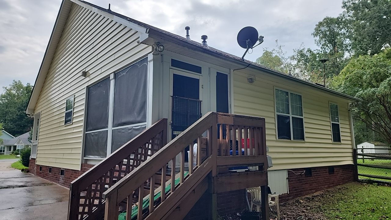 House Wash using cleaner by Power Wash Masters LLC