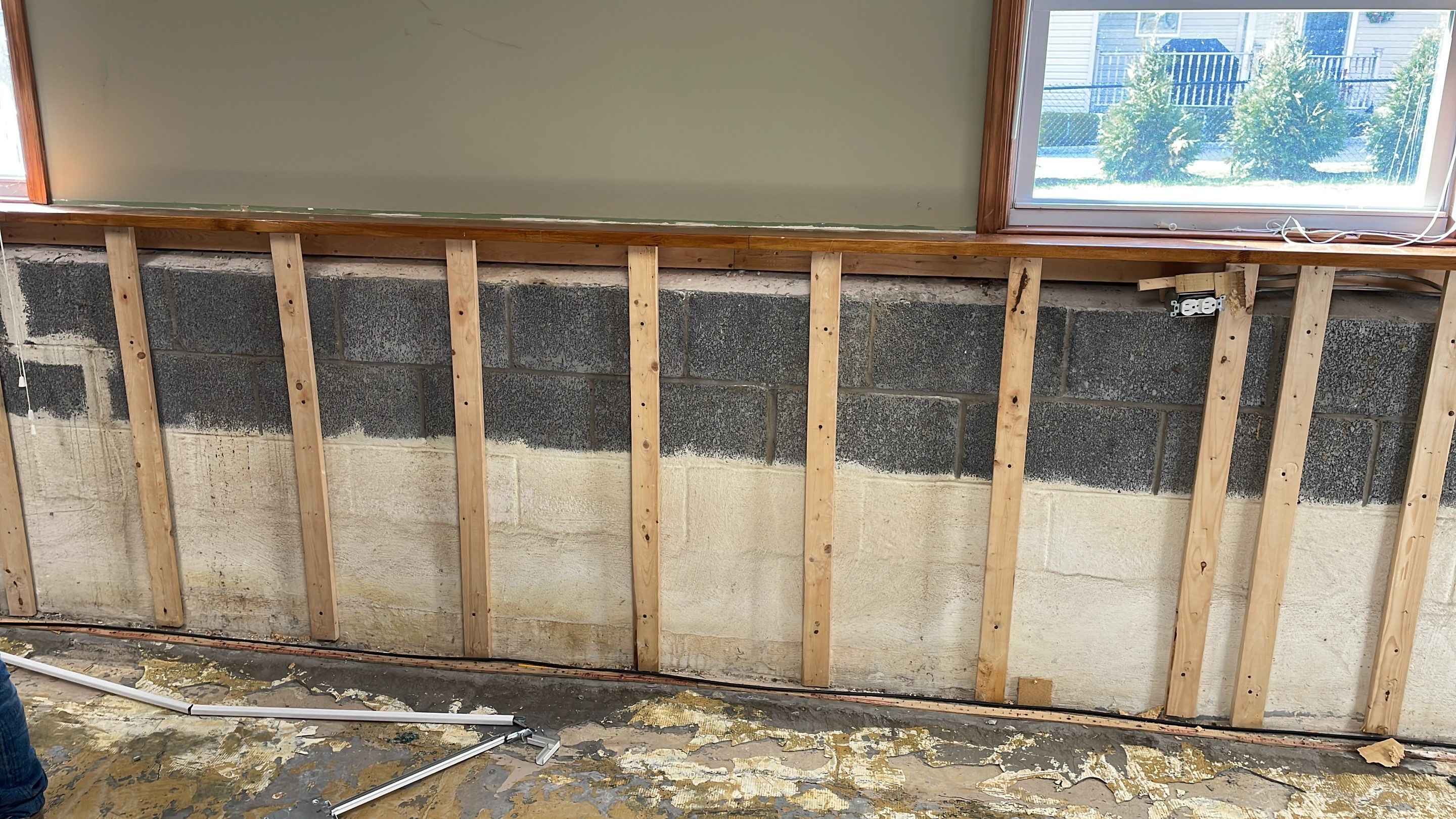 Basement Remodel using Wood by Home Concepts Construction