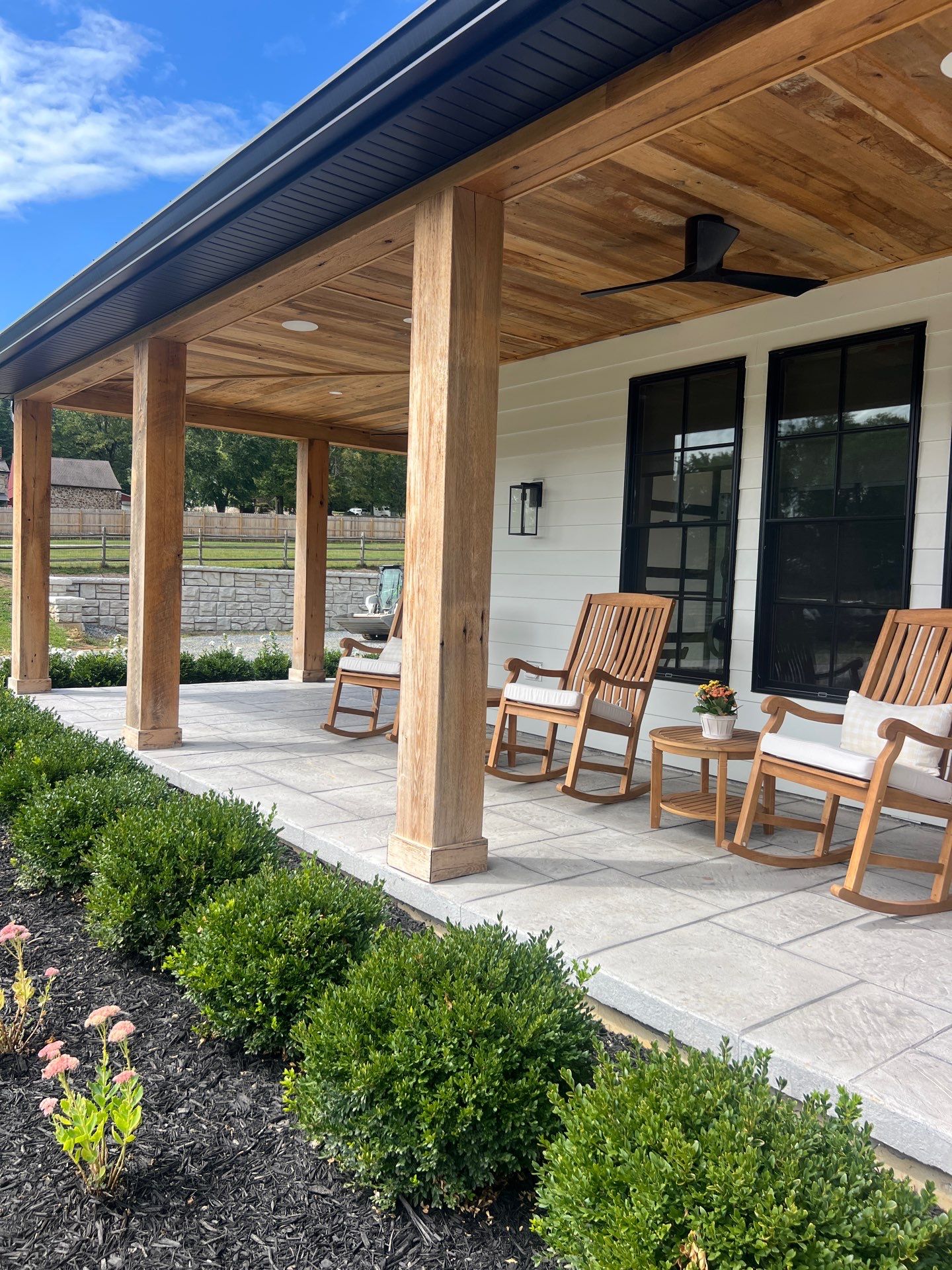 Stamped Overlay Patio  by Architectural Concrete Design