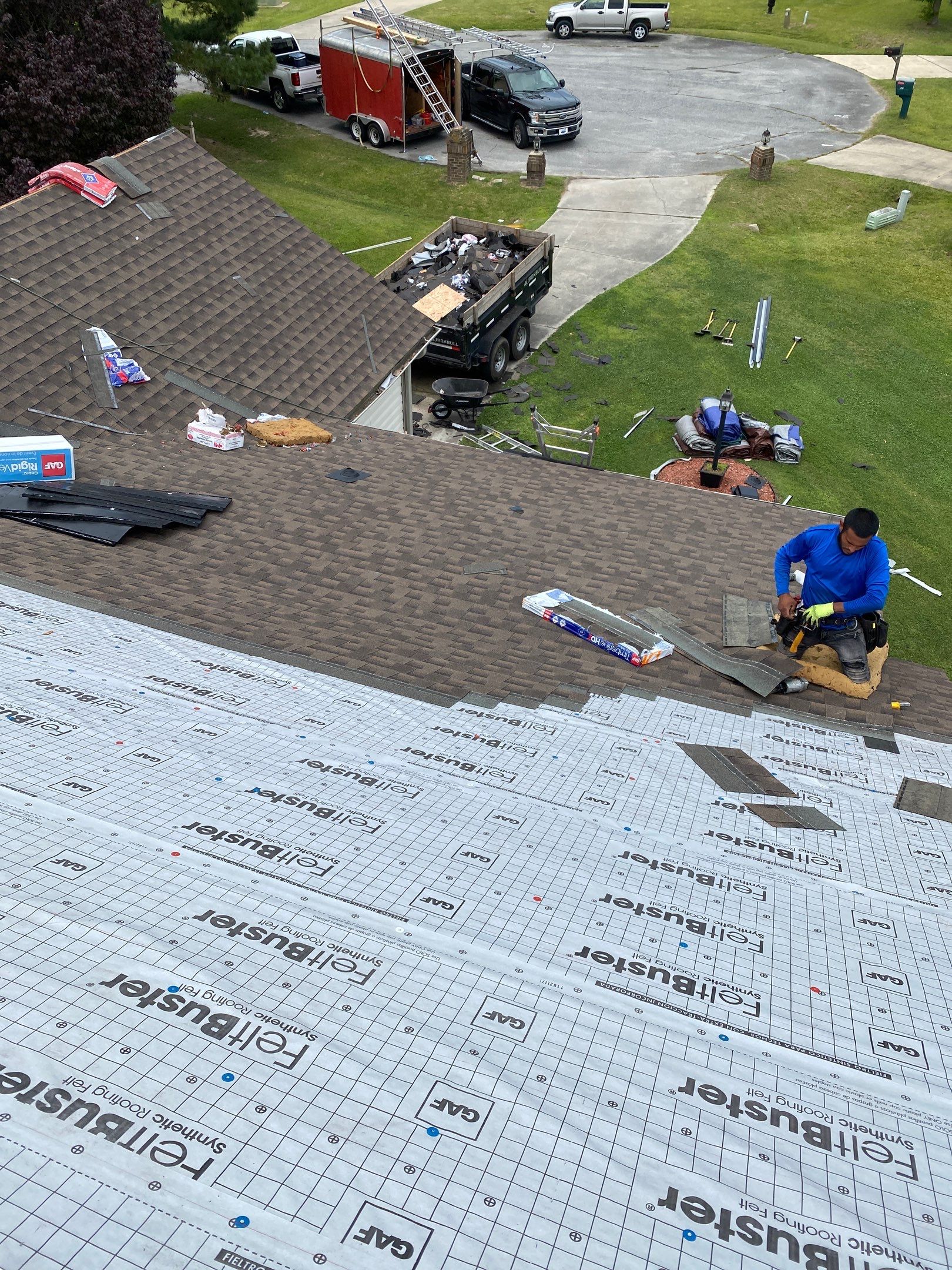 Roof Replacement - GAF Timberline HDZ Barkwood  by Pro Performance Roofing
