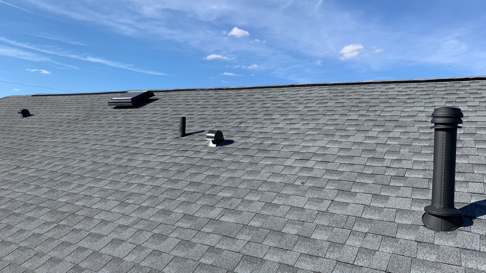 Residential Insurance Roofing Installation using GAF HDZ Shingles by Protek Roofing Heating Air & Solar