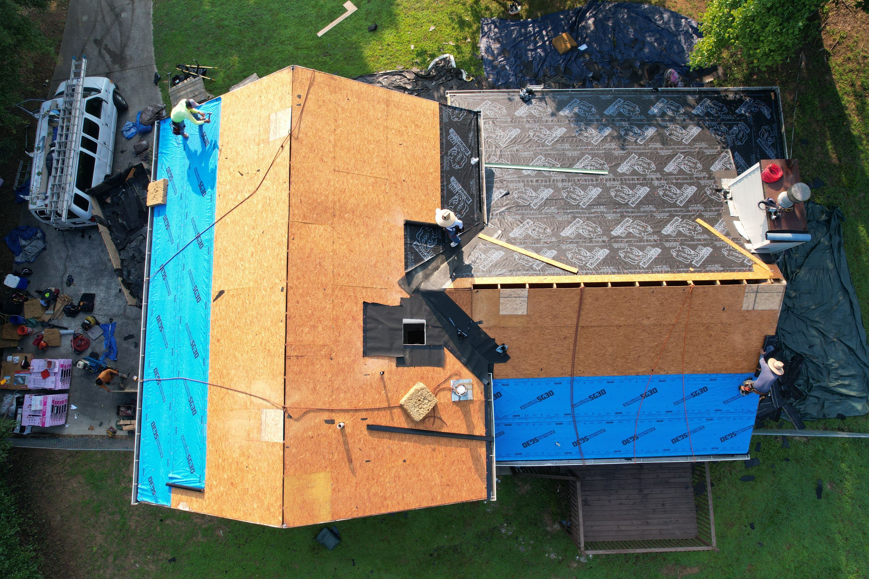 Residential Roofing Installation using Owens Corning by Inspector Roofing and Restoration