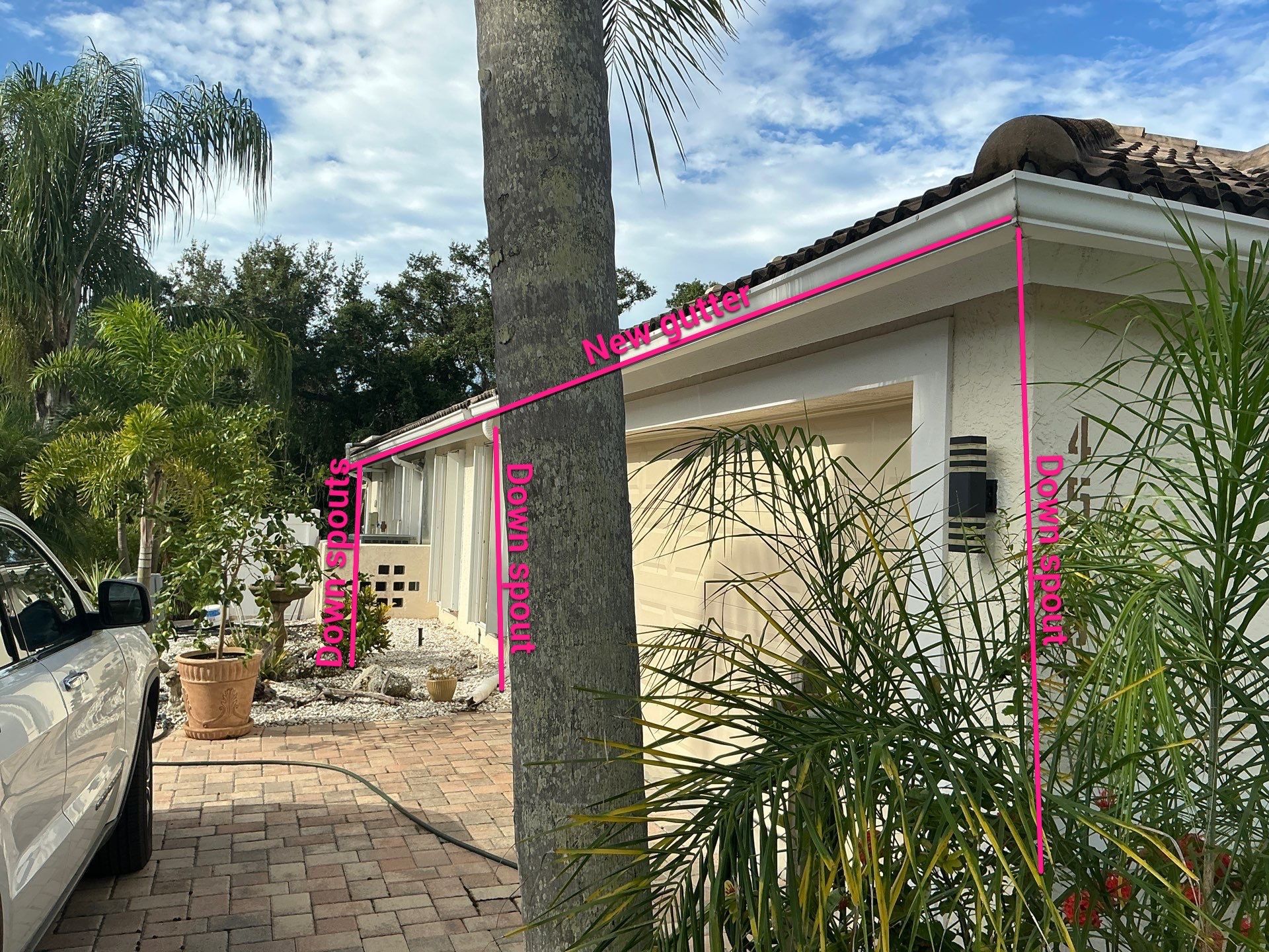 Downspout Installation in Sarasota FL by Gutter Professors