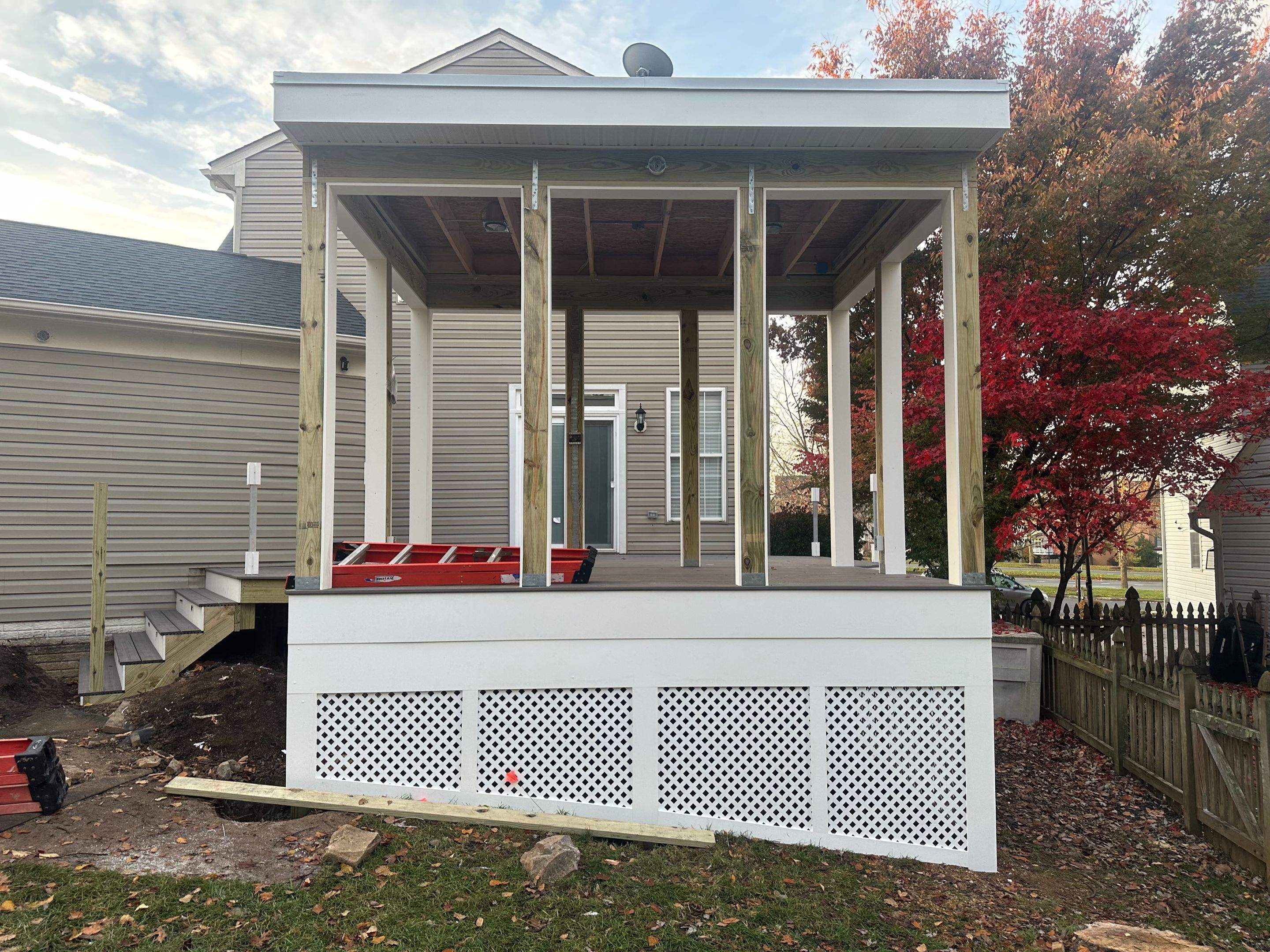 Screened-In Porch, Composite Deck & Paver Patio in Chantilly, VA by Sunburst Construction Inc