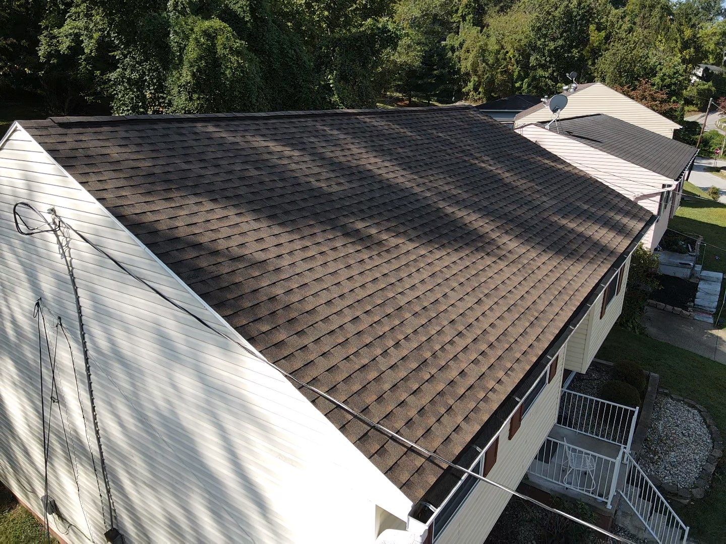 Residential Roofing Installation using GAF Timberline HDZ Barkwood by Rainstoppers Roofing
