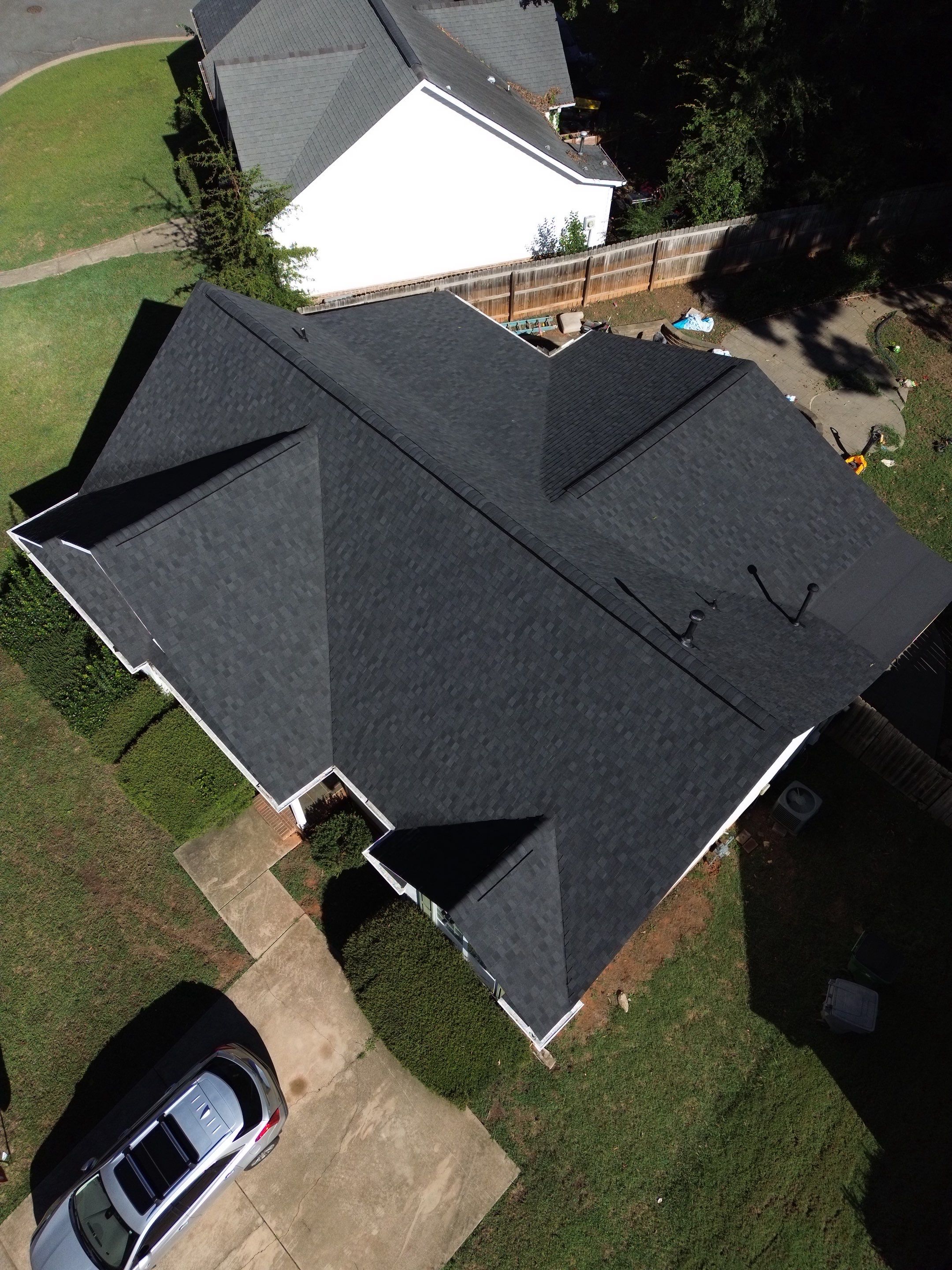 Roof and gutter replacement by hail and wind damage by Just Brilliant Restoration JBR