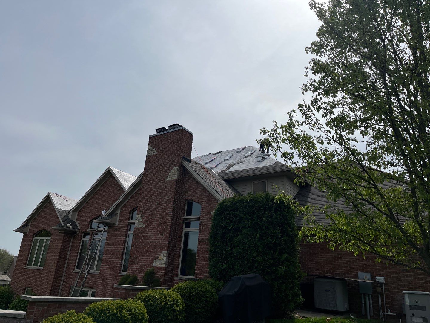 Residential Roofing Installation using GAF Timberline HDZ Weathered Wood by Nitro Roofing and Construction