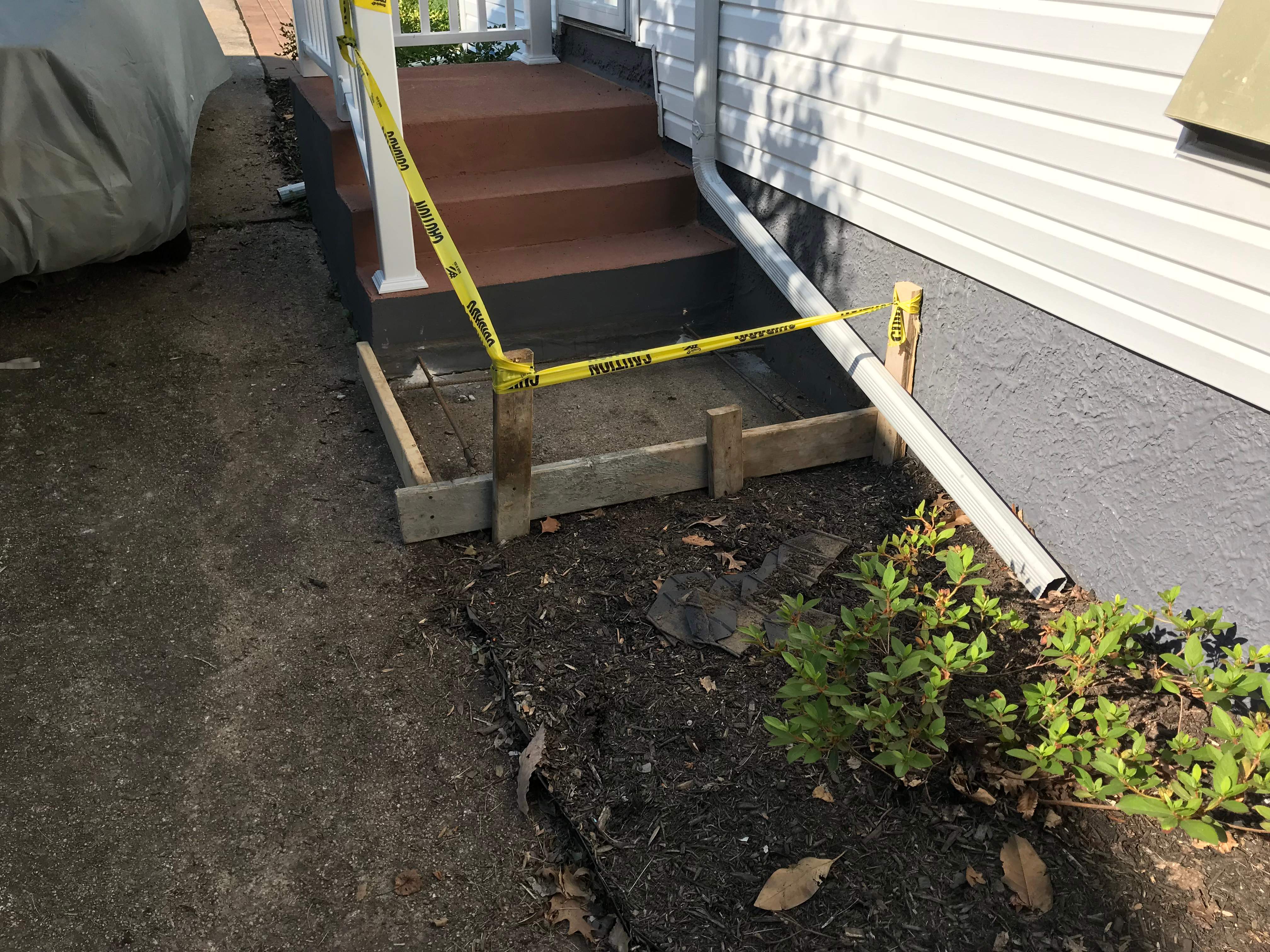 Exterior Repair using Concrete Pad/ walkway by Alpha Design Services