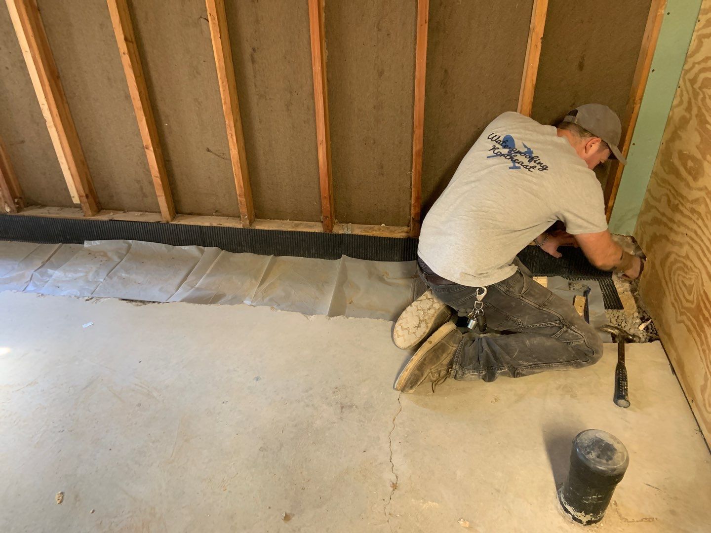 Correcting an Improper Installation for Alan in Chanhassen by Waterproofing Northeast