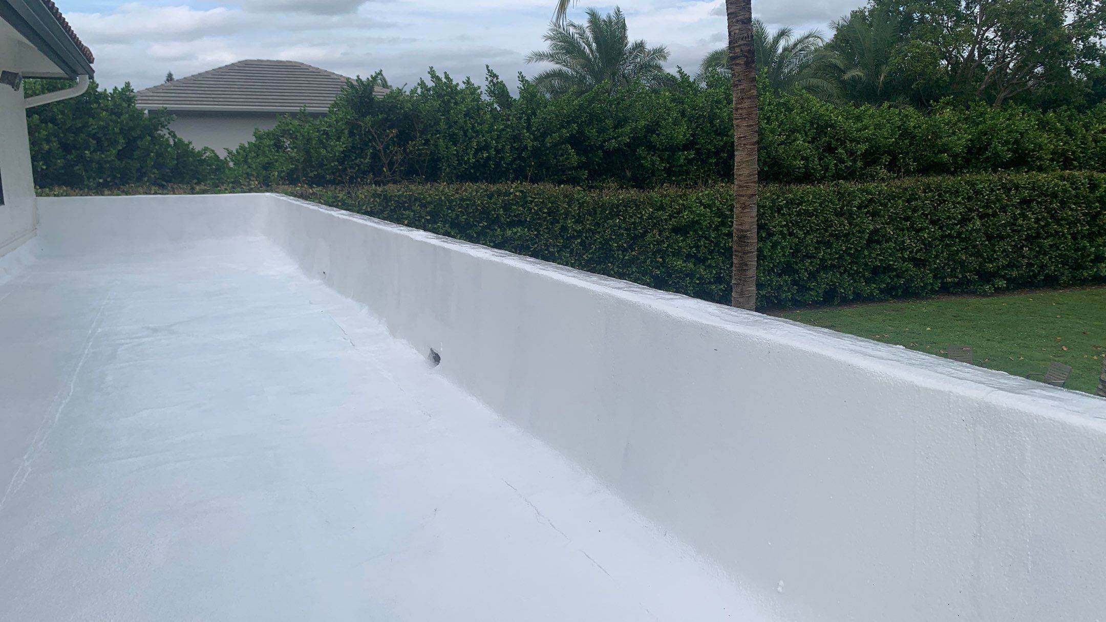Residential Roofing Installation using Polybrite 90.1 silicone coating by BLUES BROTHERS CONSTRUCTION CORP