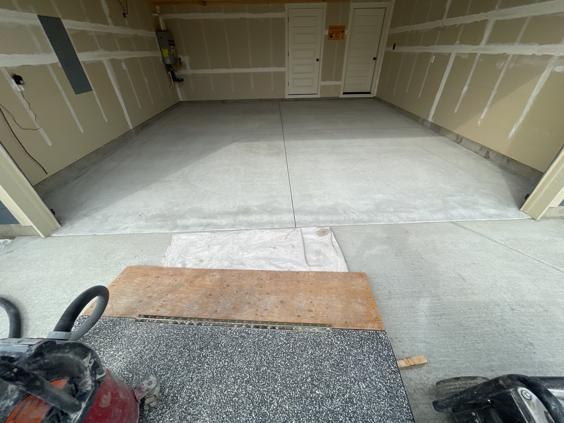 Garage Transformation using Domino by Croc Coatings, LLC