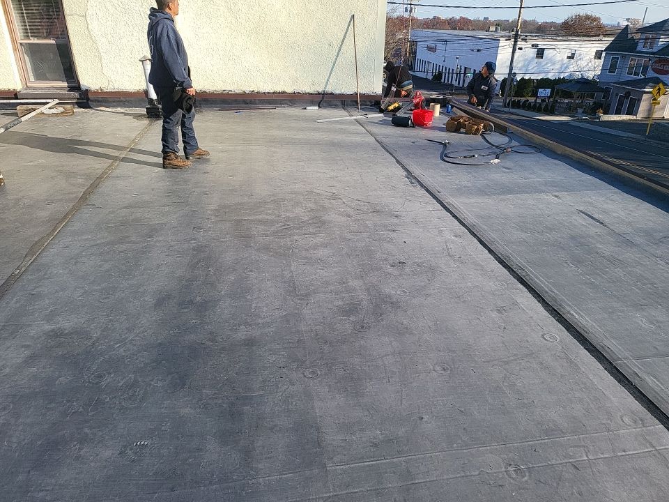 Commercial Roofing Installation using EPDM  by A Plus Exterior