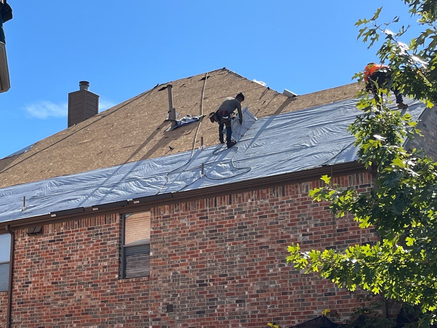 Storm Roof Damage Replacement in Frisco by First United Roofing & Construction