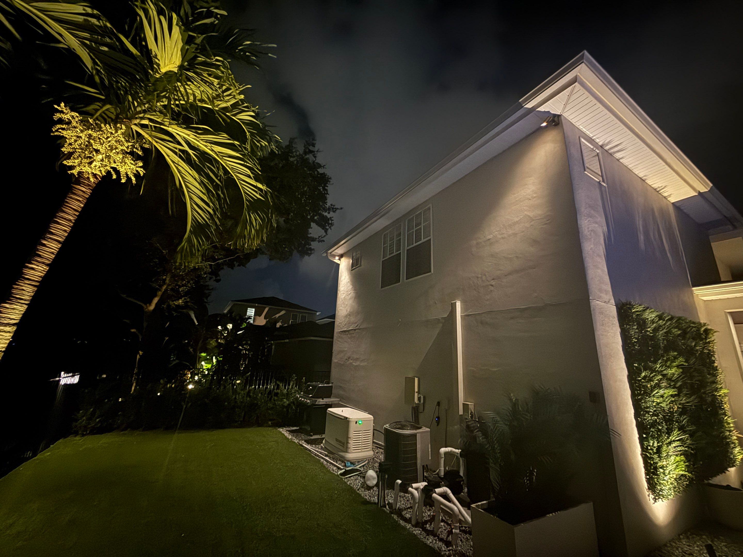 Custom Landscape Lighting and Hardscape Installation for Tampa Residence by Elegant Accents 