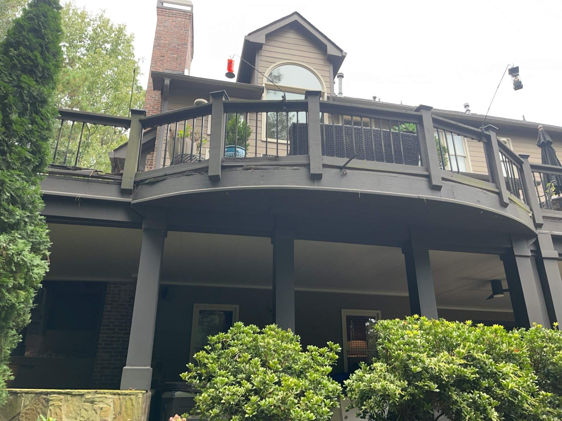 Deck Build using Pressure Treated Pine with Timbertech Deck Lighting by Nelson Exteriors 