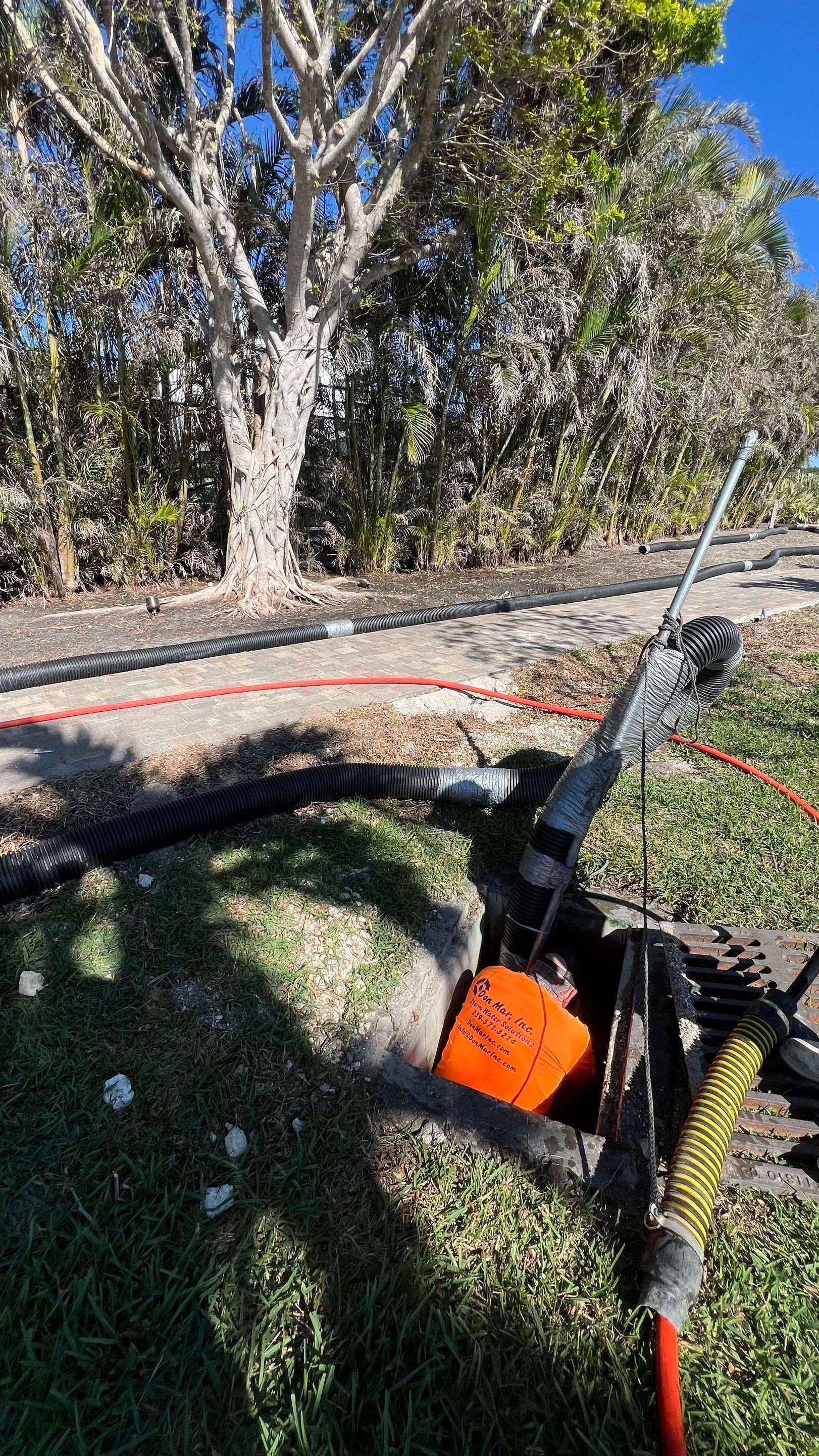 Naples Condo Complex Stormwater System Maintenance and Hurricane Cleanup by Don Mar, Inc. Storm Water Solutions