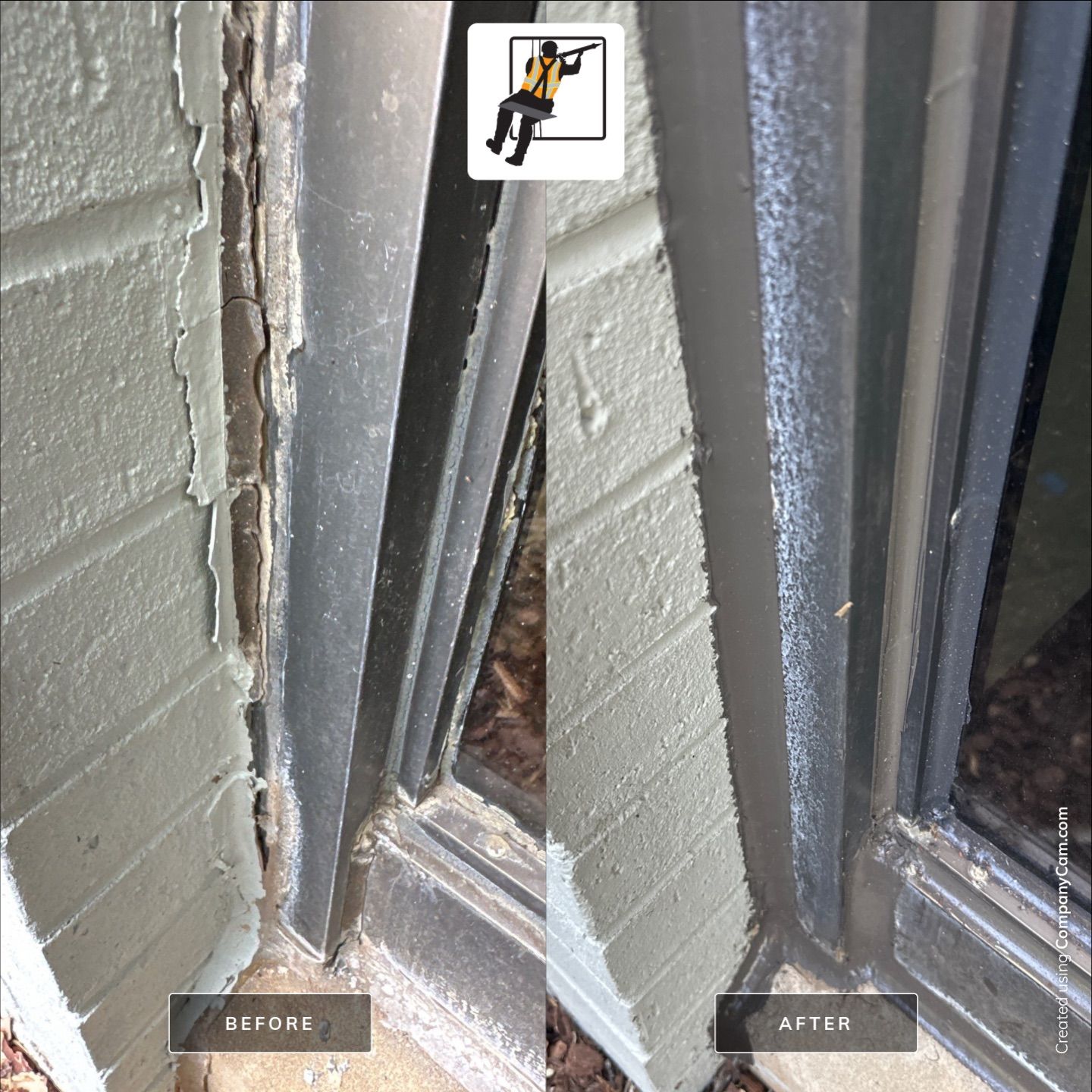 Window Sealant Restoration Project in Huntsville AL by Performance Waterproofing LLC